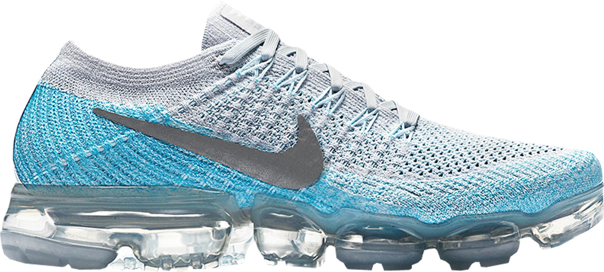 vapormax white ice blue
