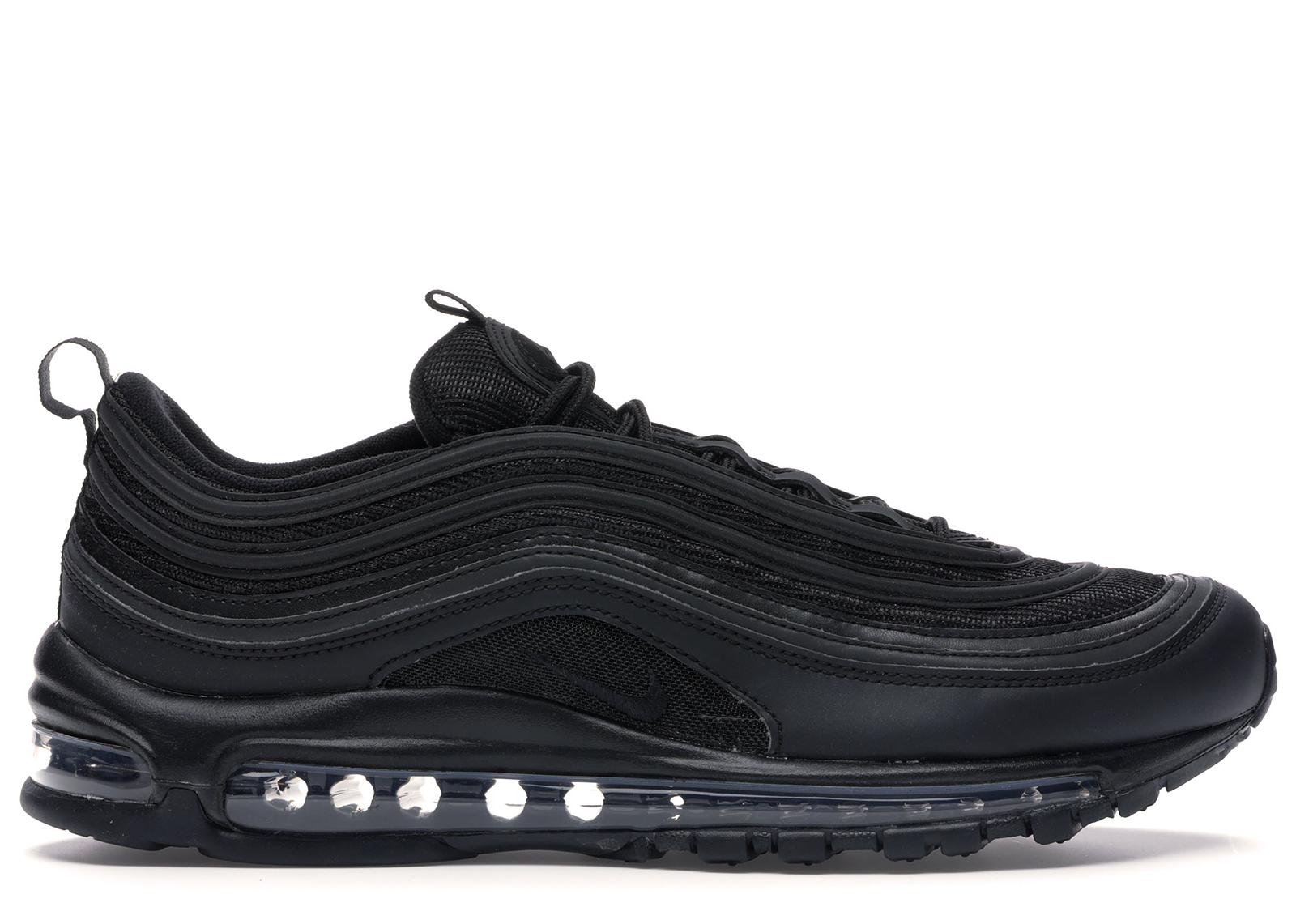 nike air max 97 triple black mens