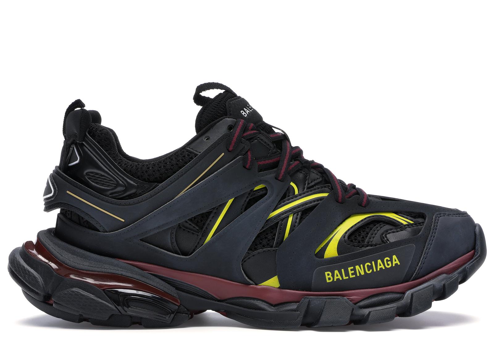 balenciaga runners black and yellow