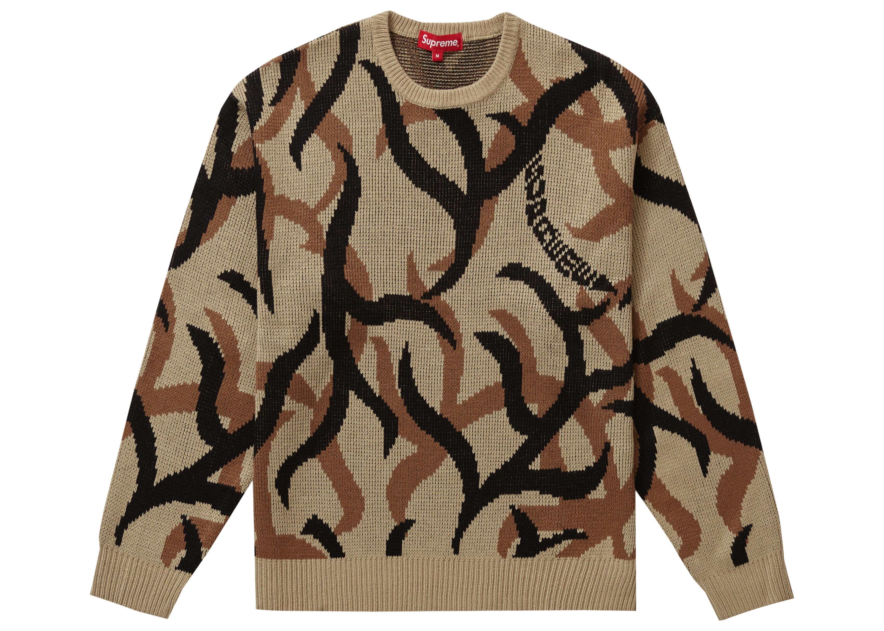 supreme camo jumper