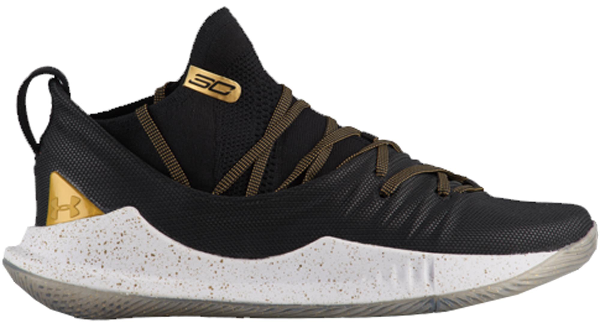 Under Armour Curry 5 Black Gold for Men 