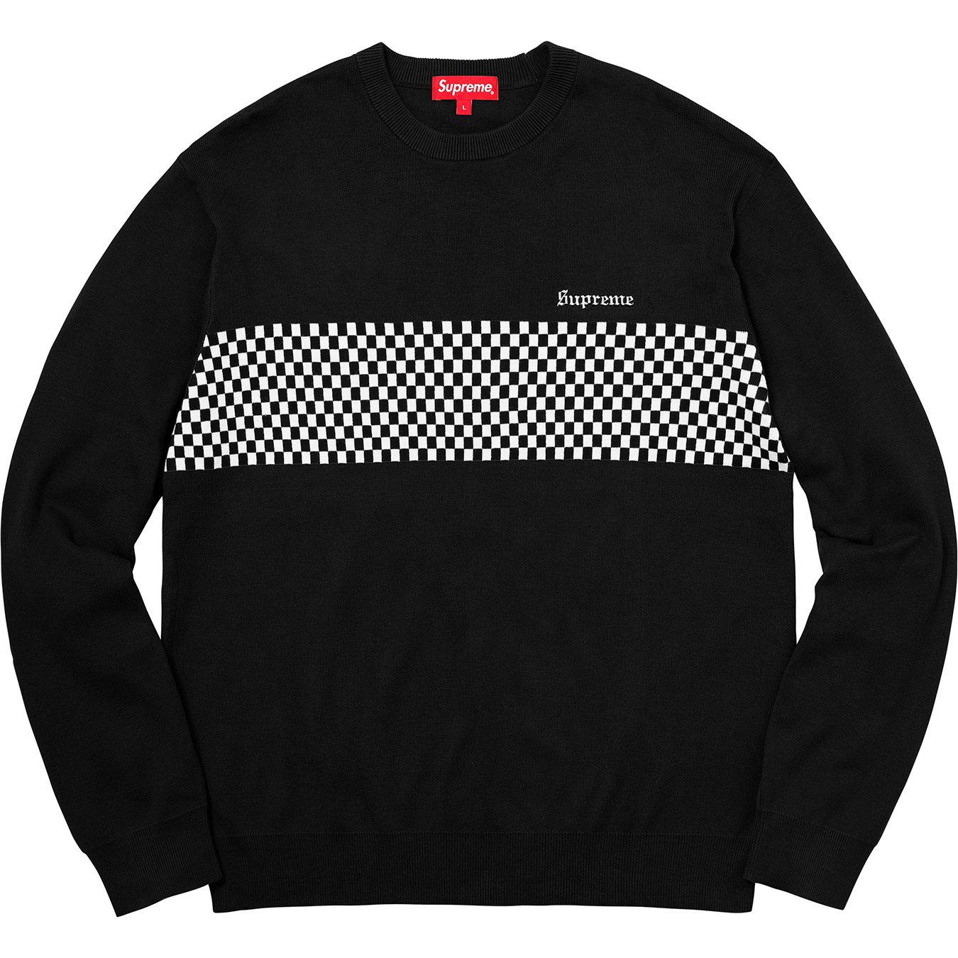 supreme black sweater