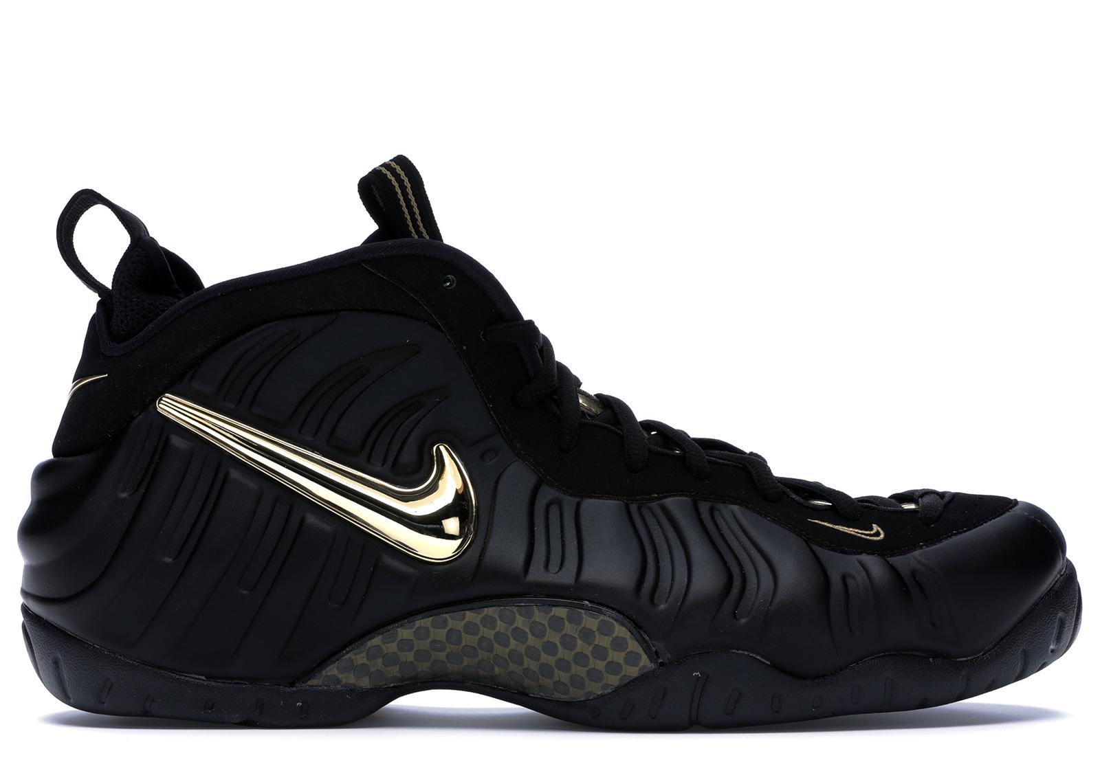 black and metallic gold foams