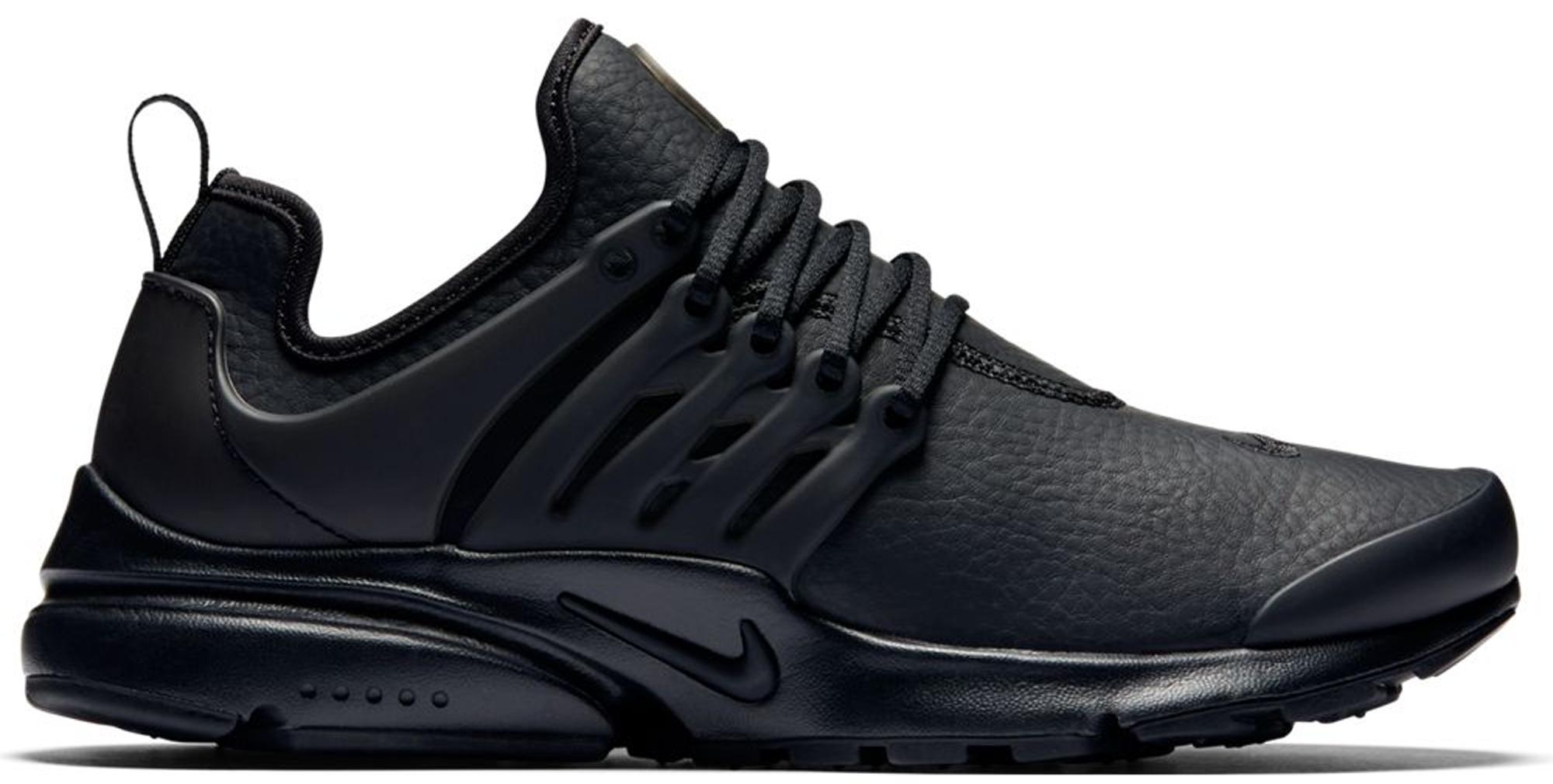 air presto womens black leather