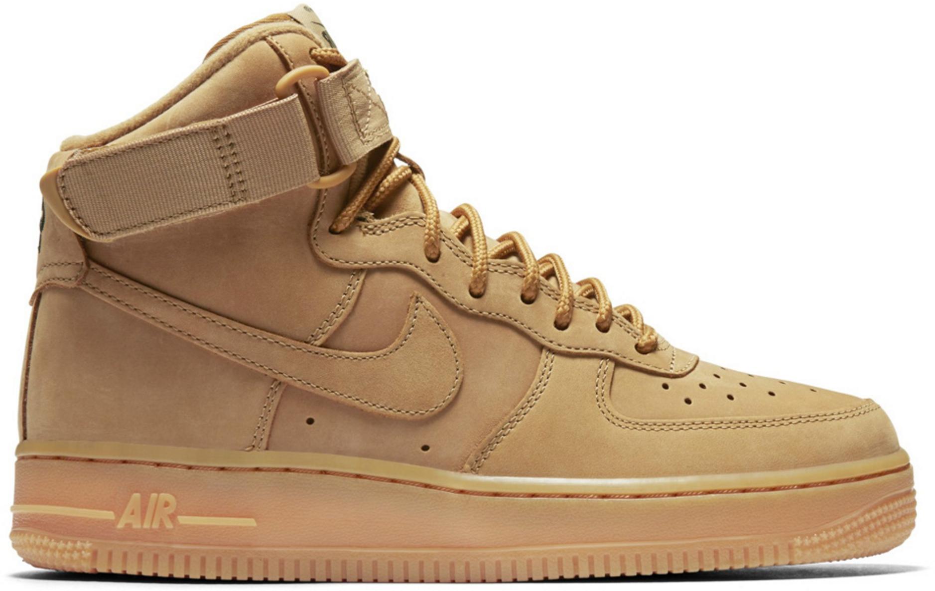 nike air force one high wheat