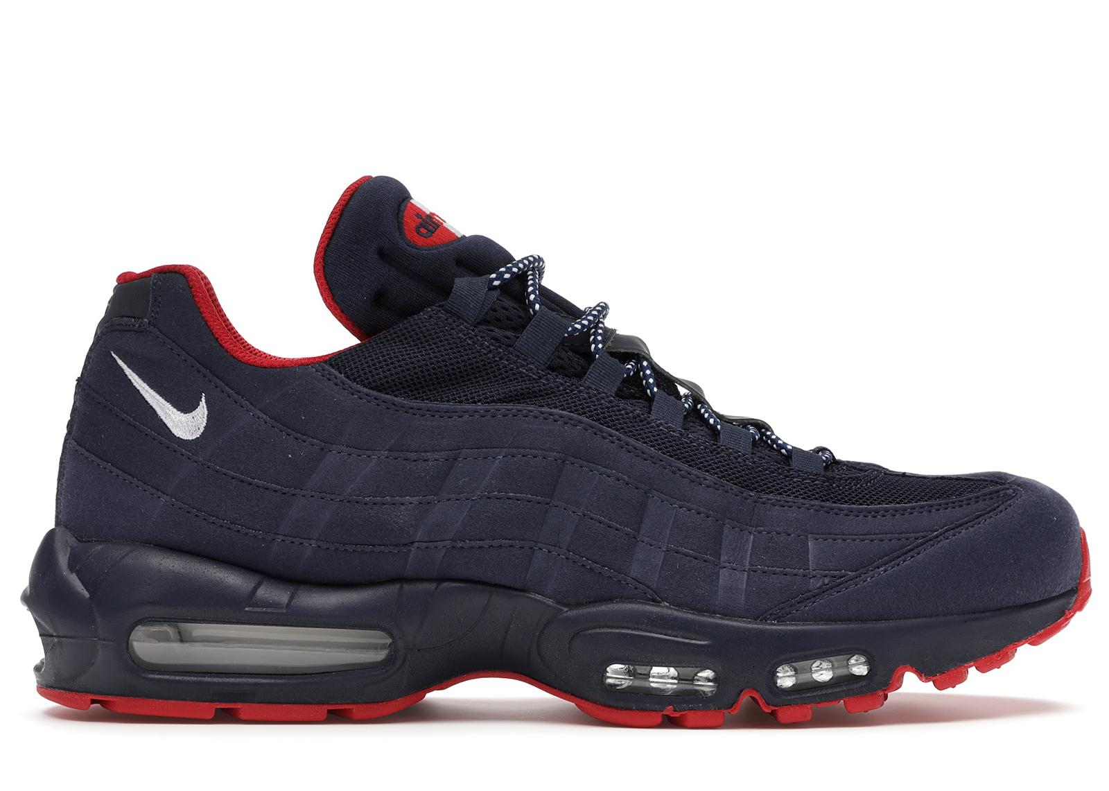 nike air max 95 midnight navy university red