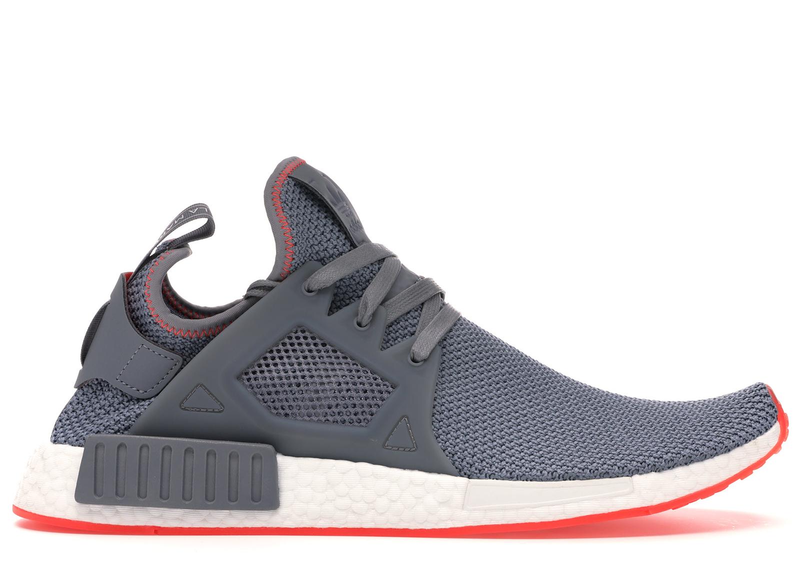 adidas nmd grey solar red