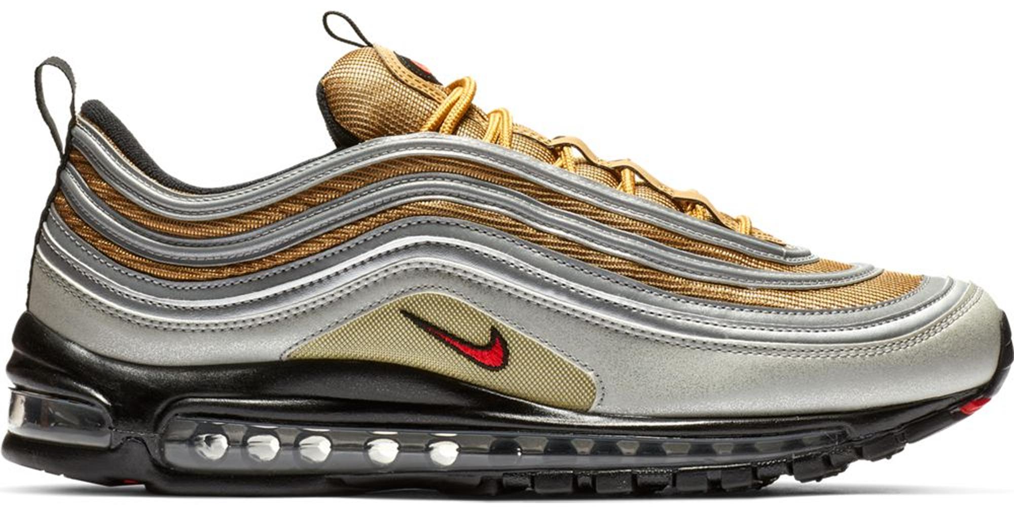 Air max 97 silver gold Clearance