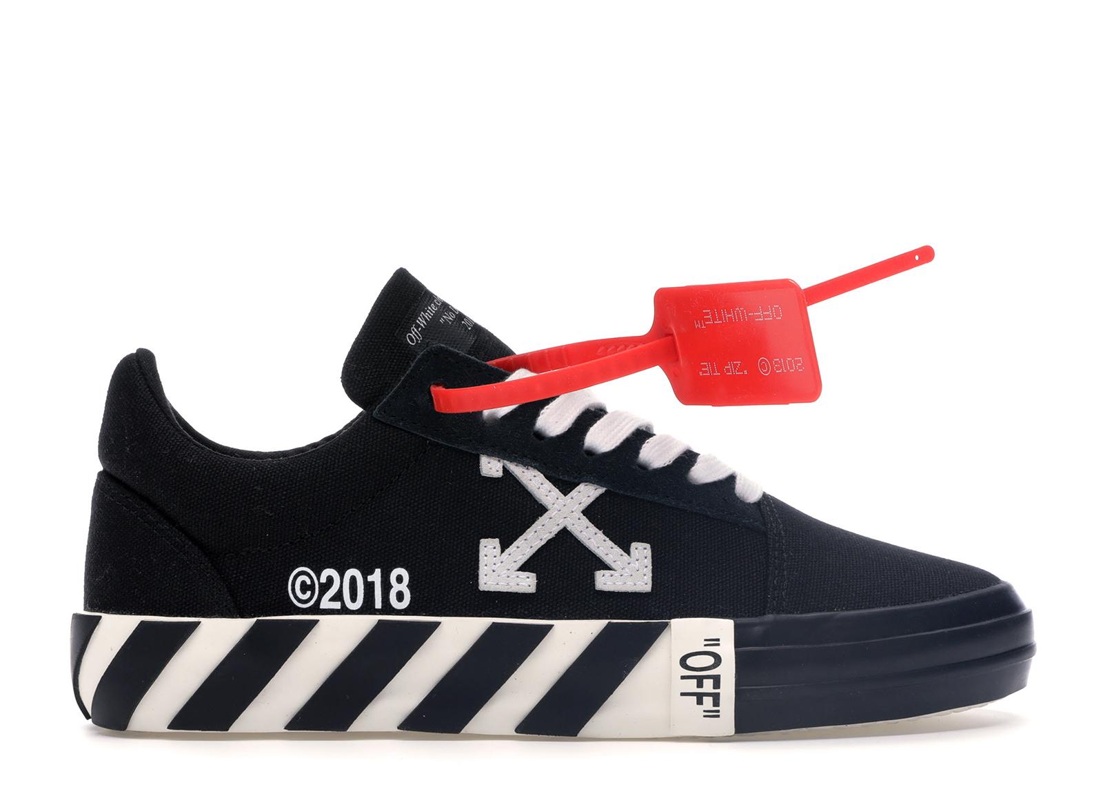 black striped vulcanized sneakers