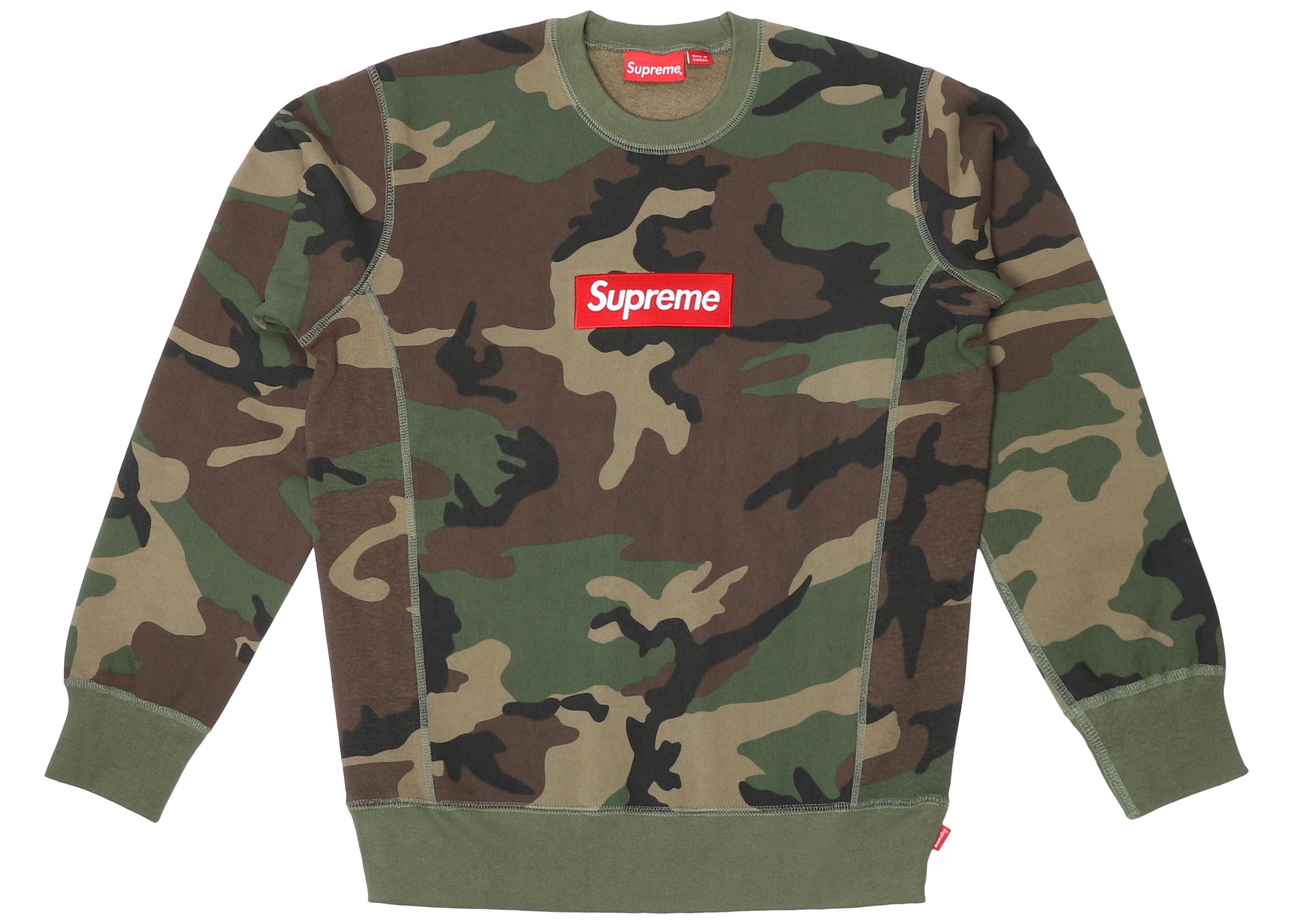 supreme camo shirt box logo