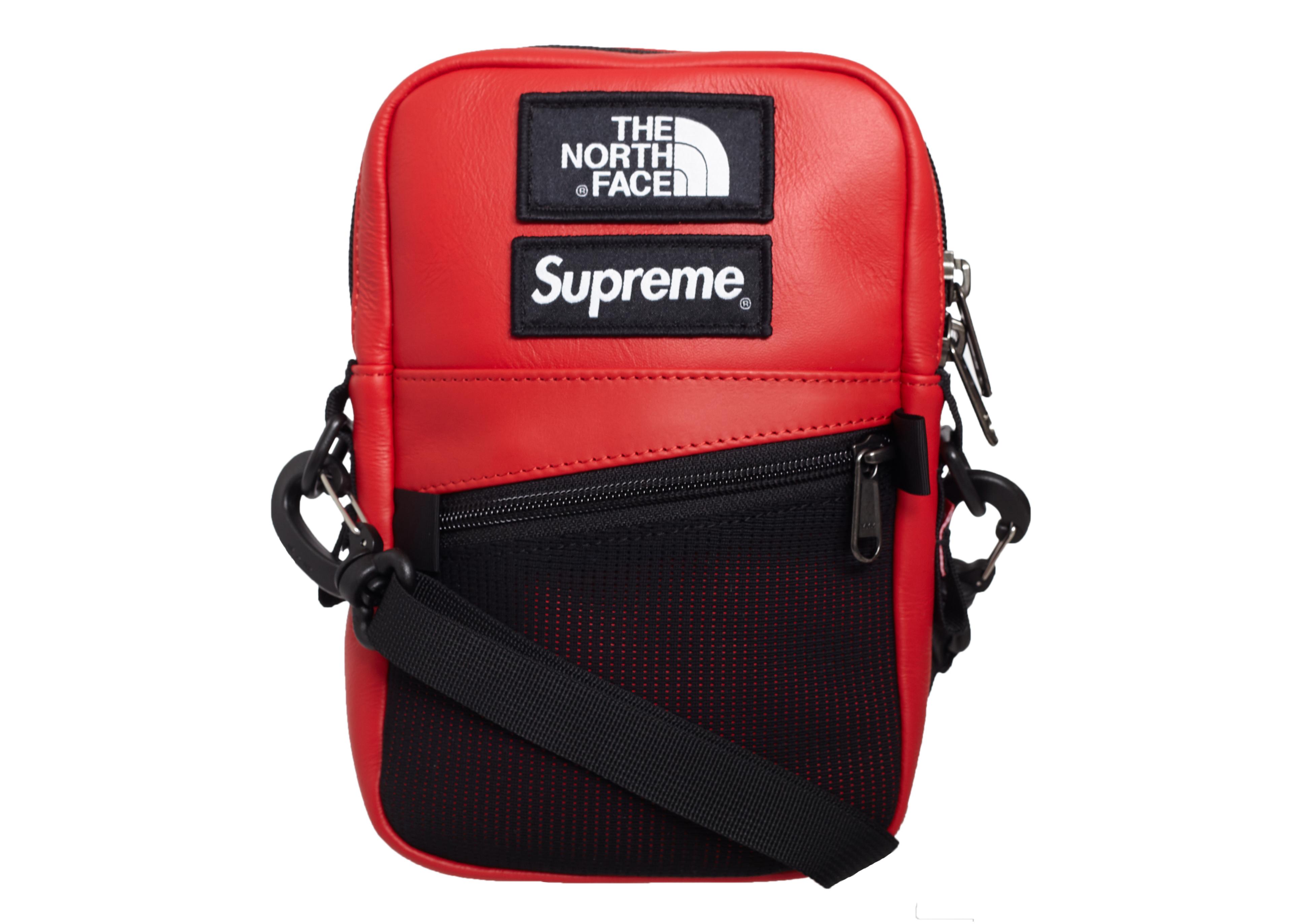 Supreme The North Face Leather Shoulder Bag in Red Lyst