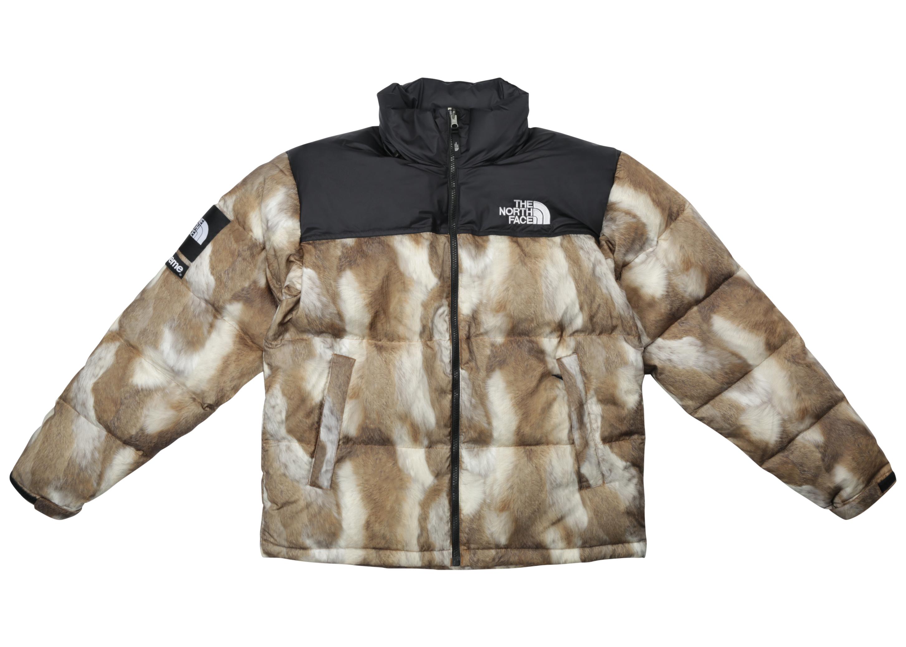 Supreme The North Face Fur Print Nuptse In Brown For Men Lyst