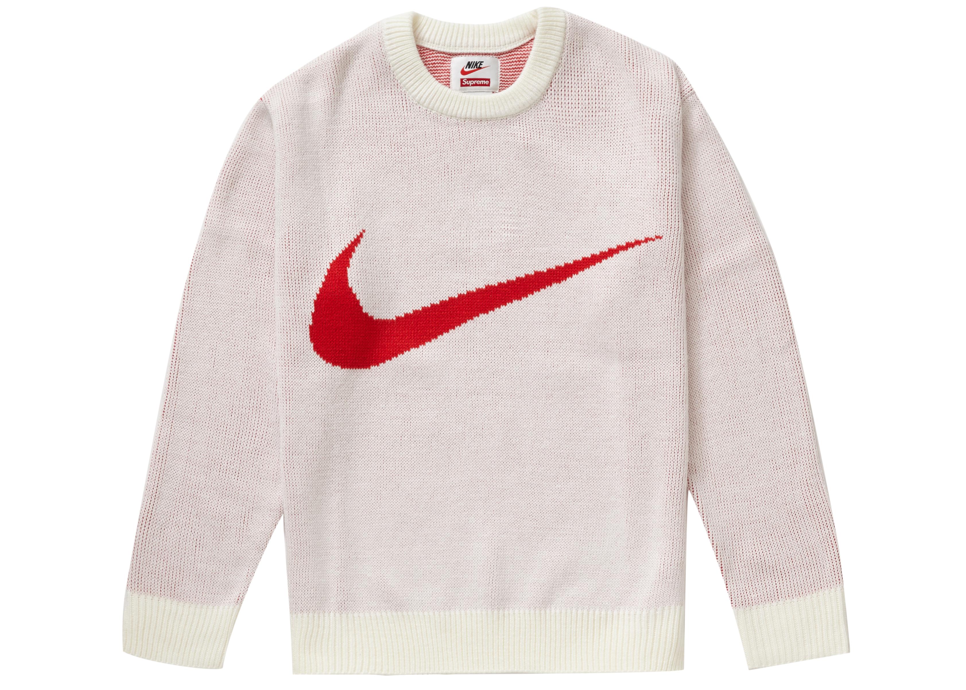 Supreme Nike Swoosh Sweater in White 