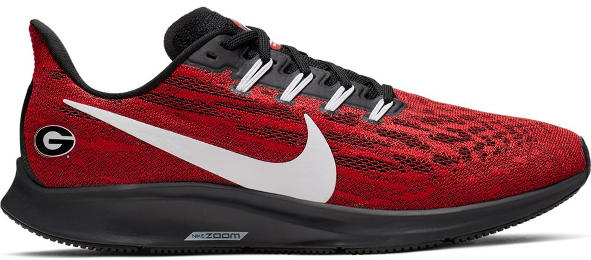 nike pegasus red and black