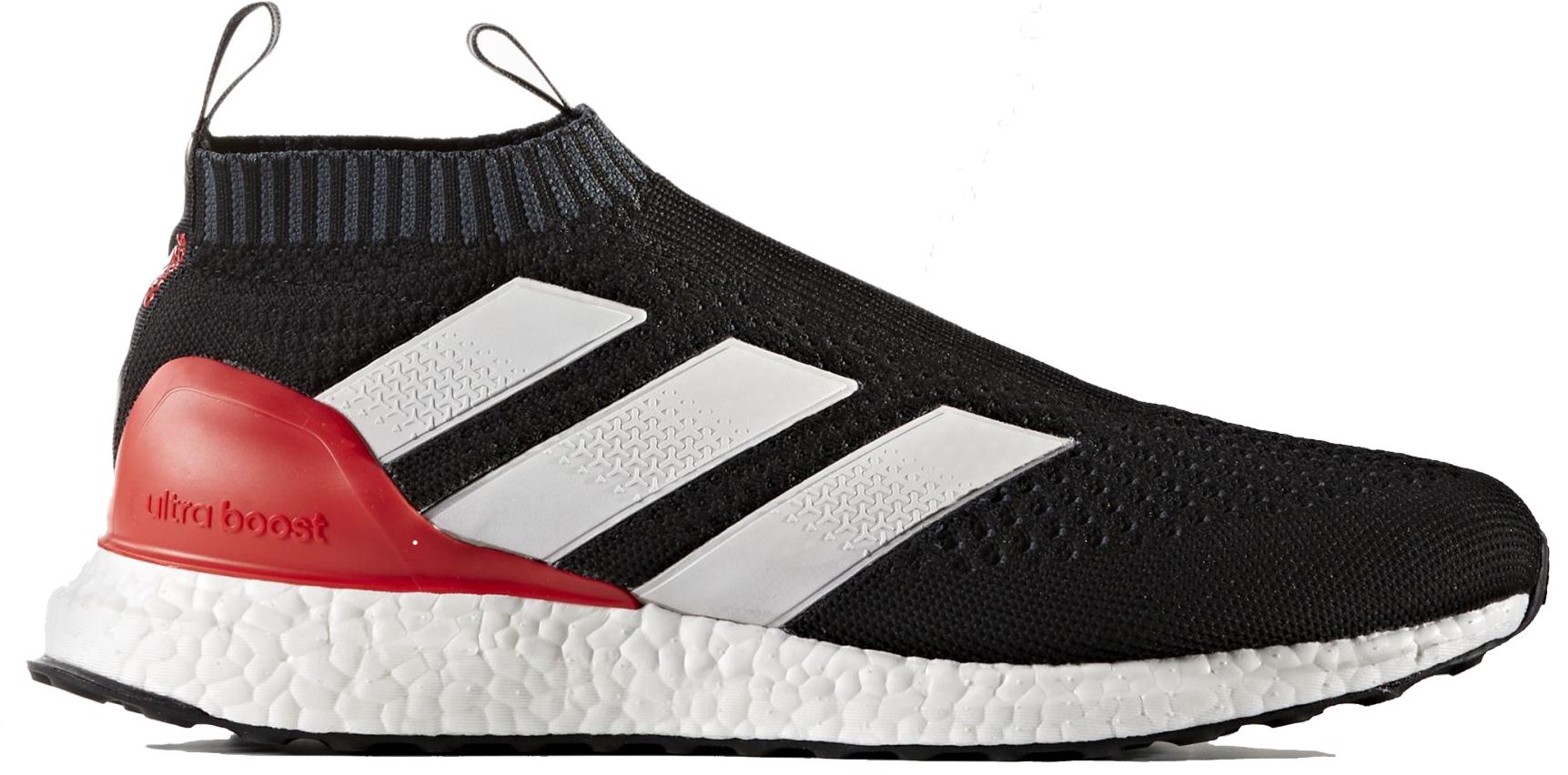 ultra boost black and red