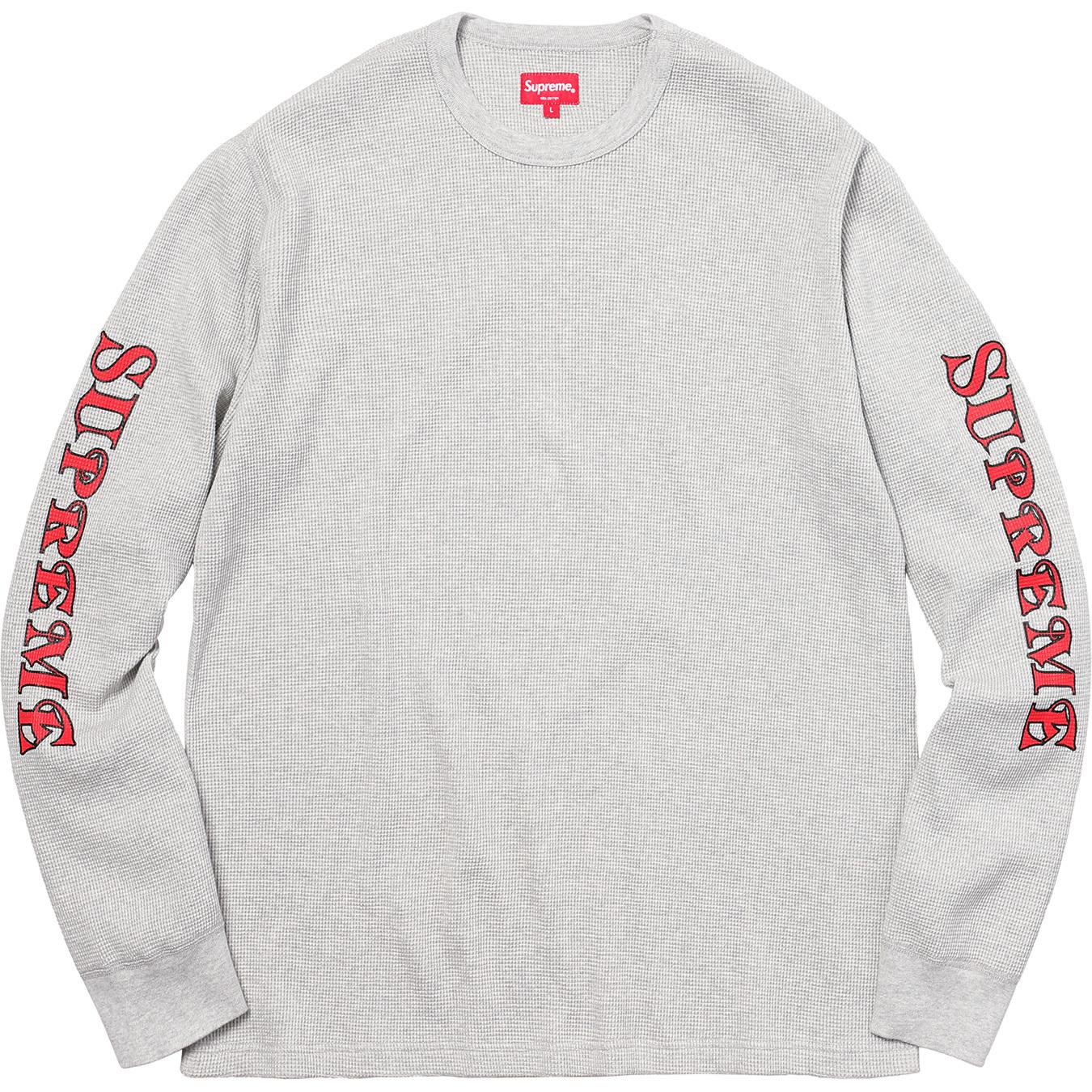 supreme grey long sleeve