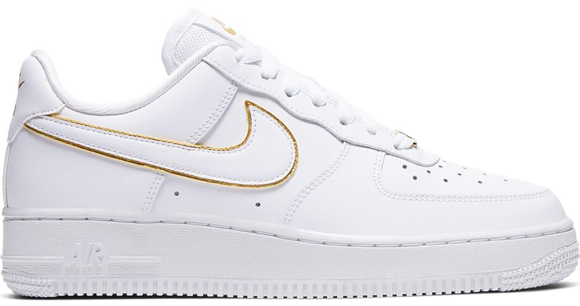 nike air force 1 low white metallic gold