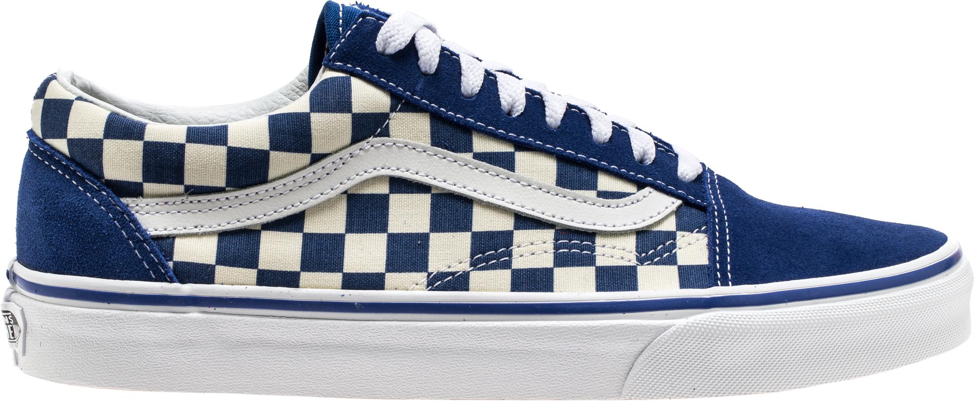 vans old skool light blue checkerboard