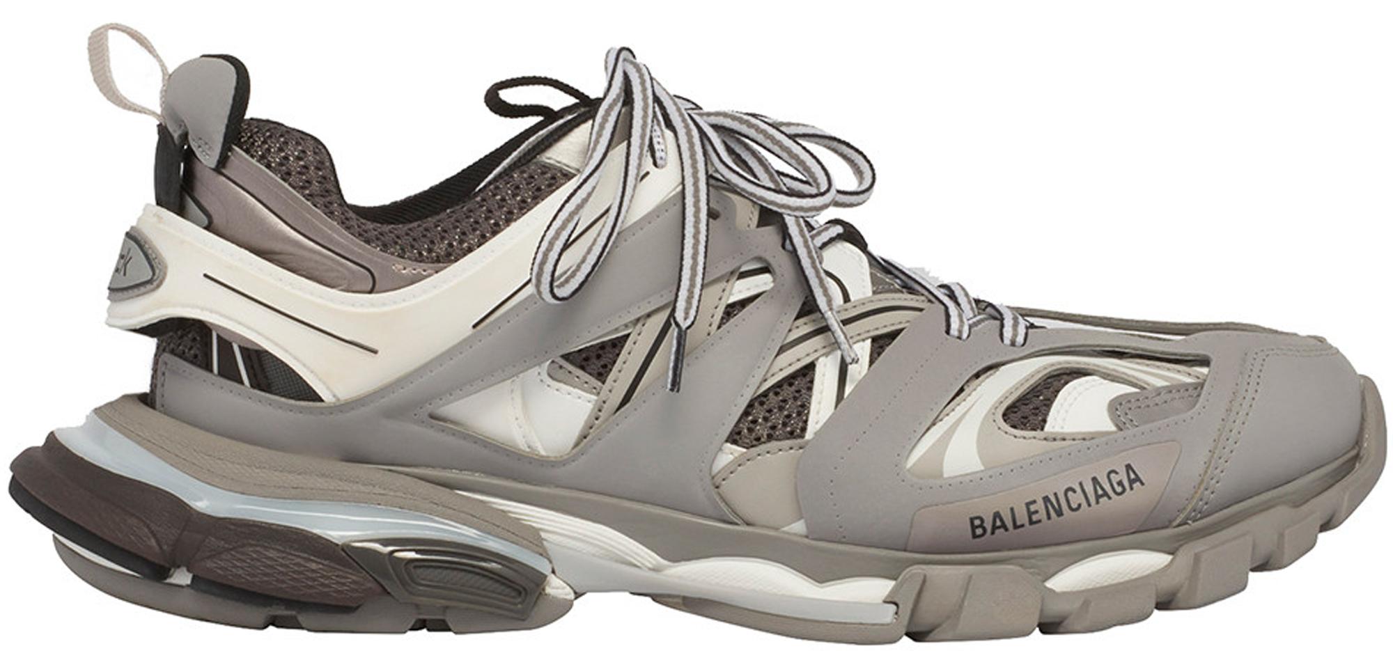 grey black and white balenciaga track