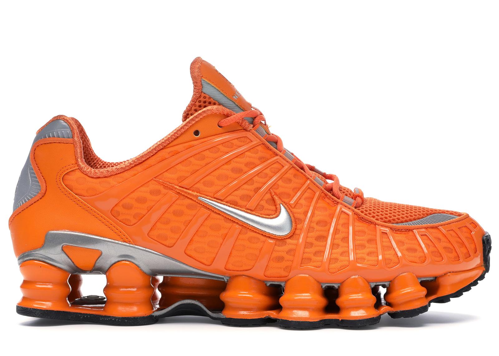 orange nike shox mens shoes