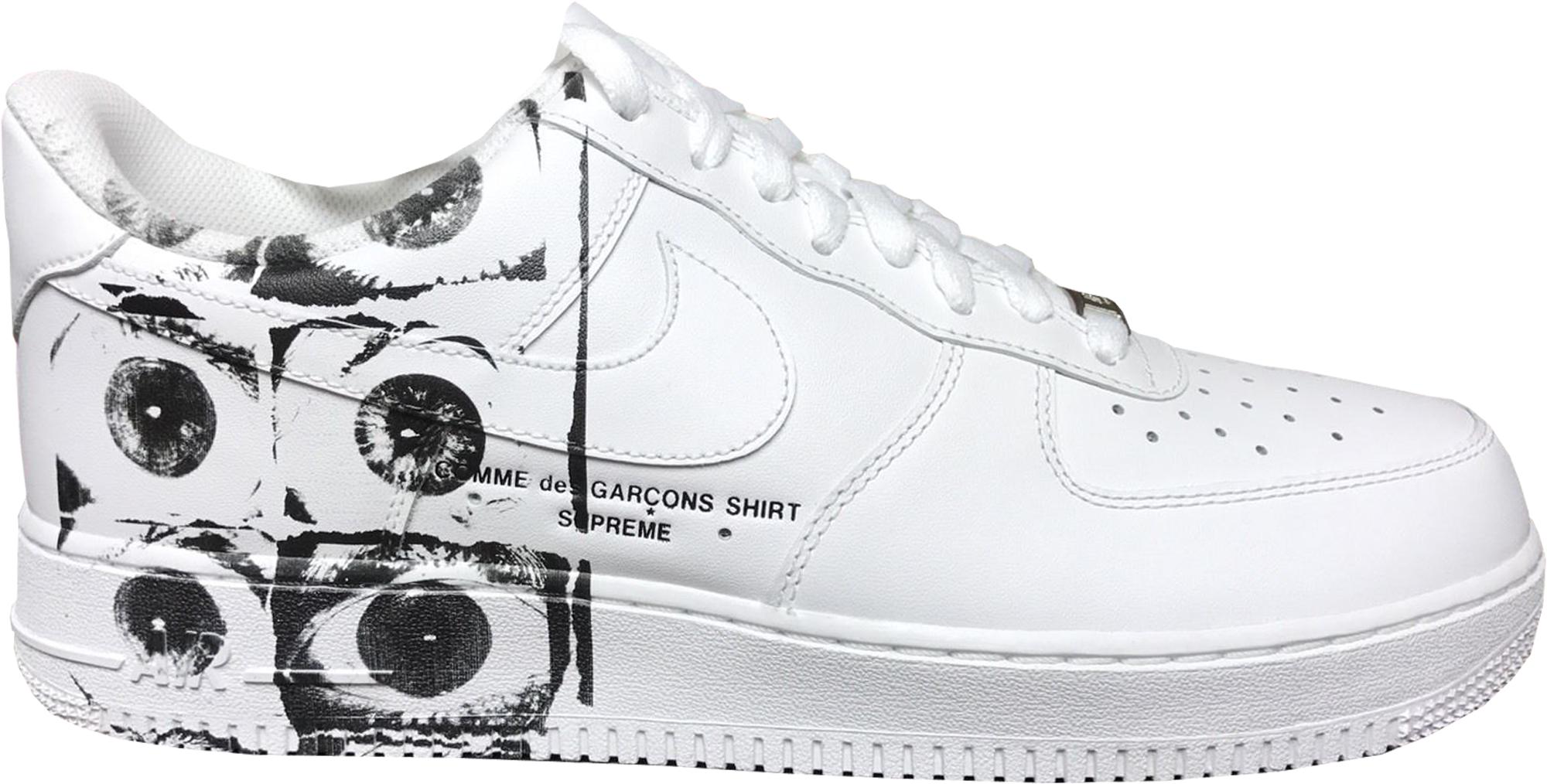 supreme comme des garcons nike air force 1