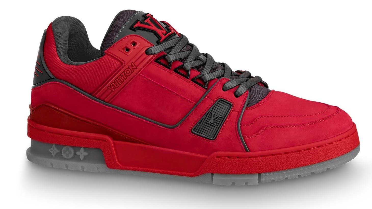 Louis Vuitton Trainer Rouge in Red for Men - Lyst