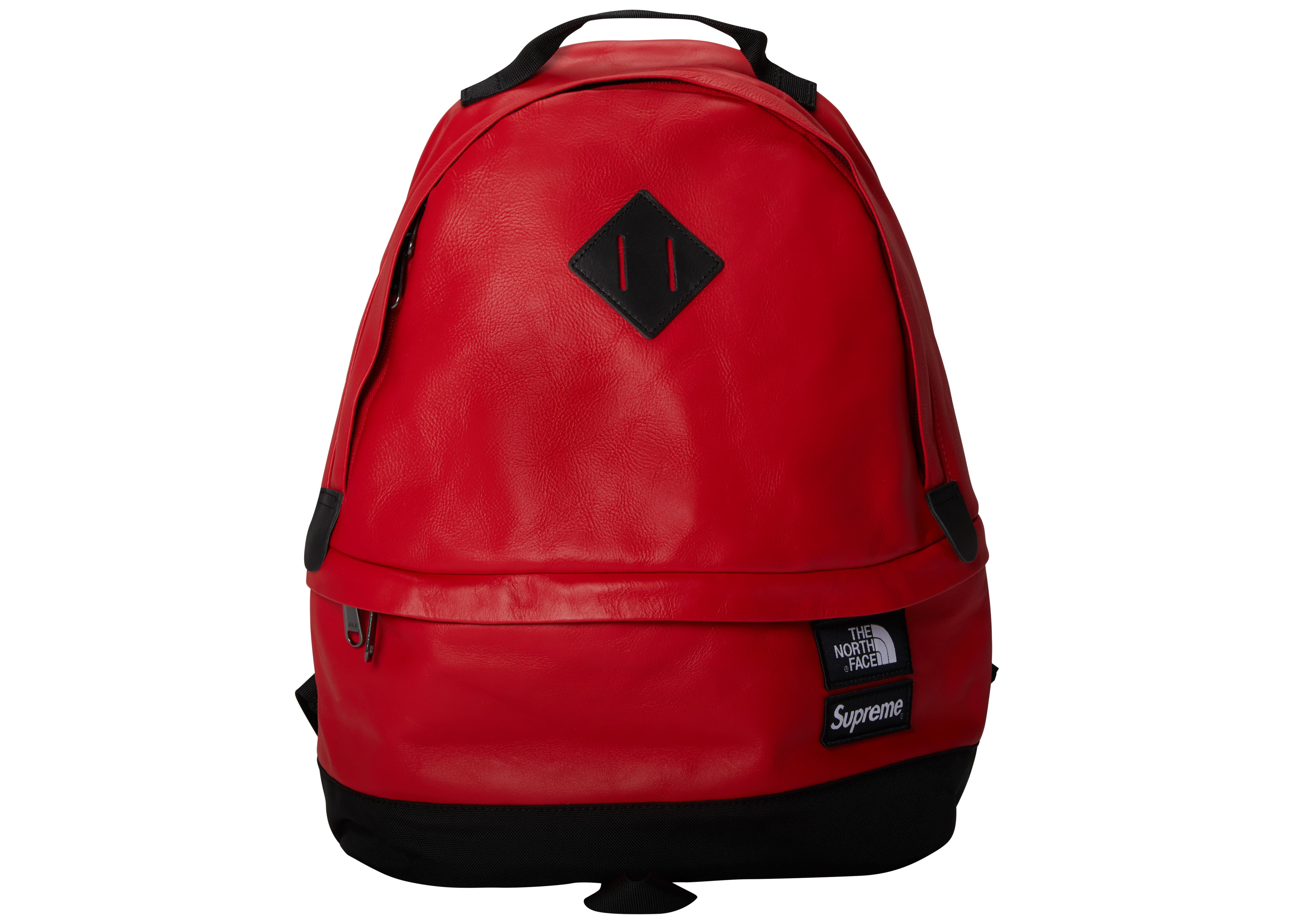 north face supreme leather backpack