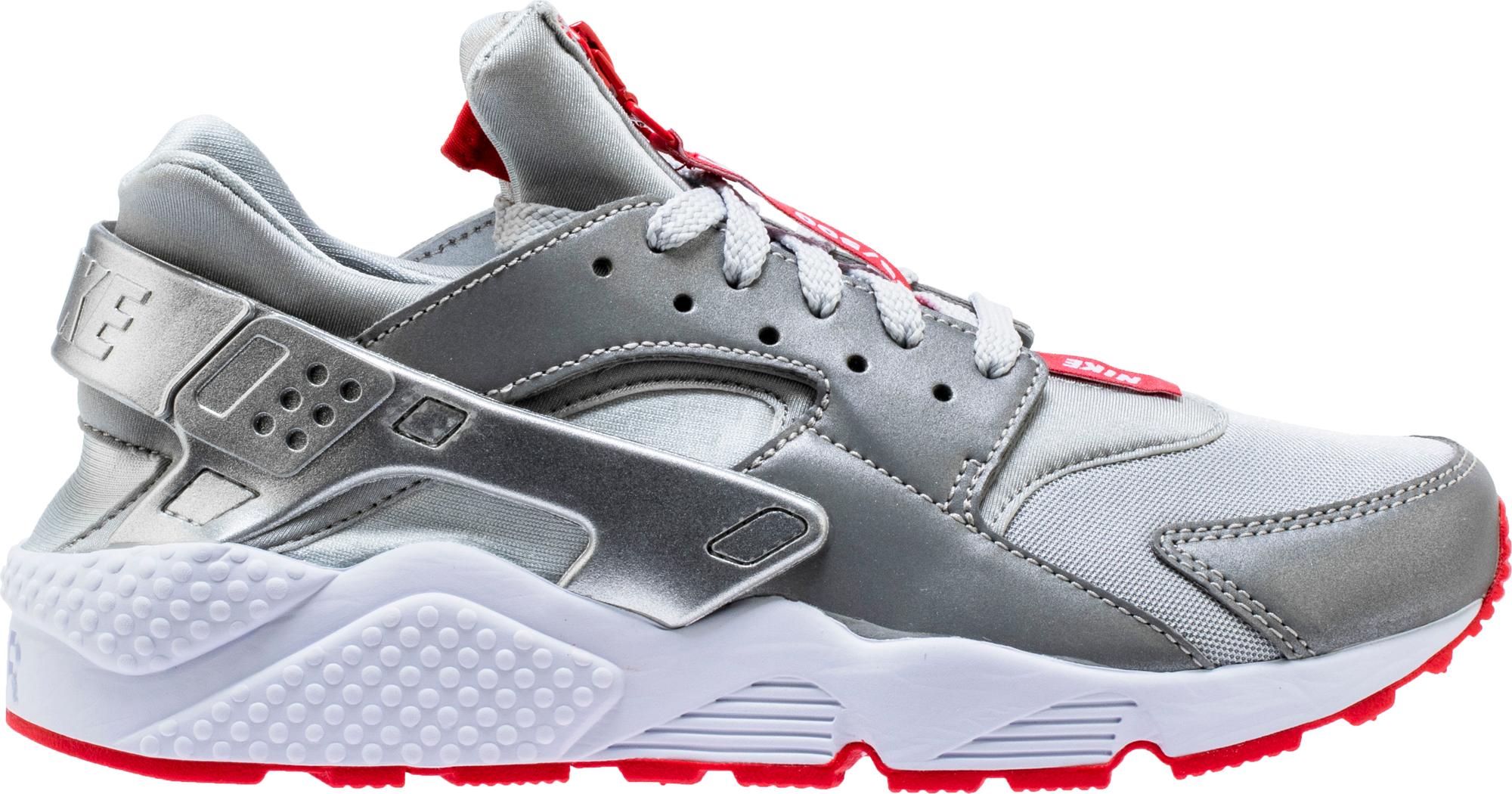 Nike Air Huarache Run Zip Shoe Palace 25th Anniversary in Metallic Silver/White-University