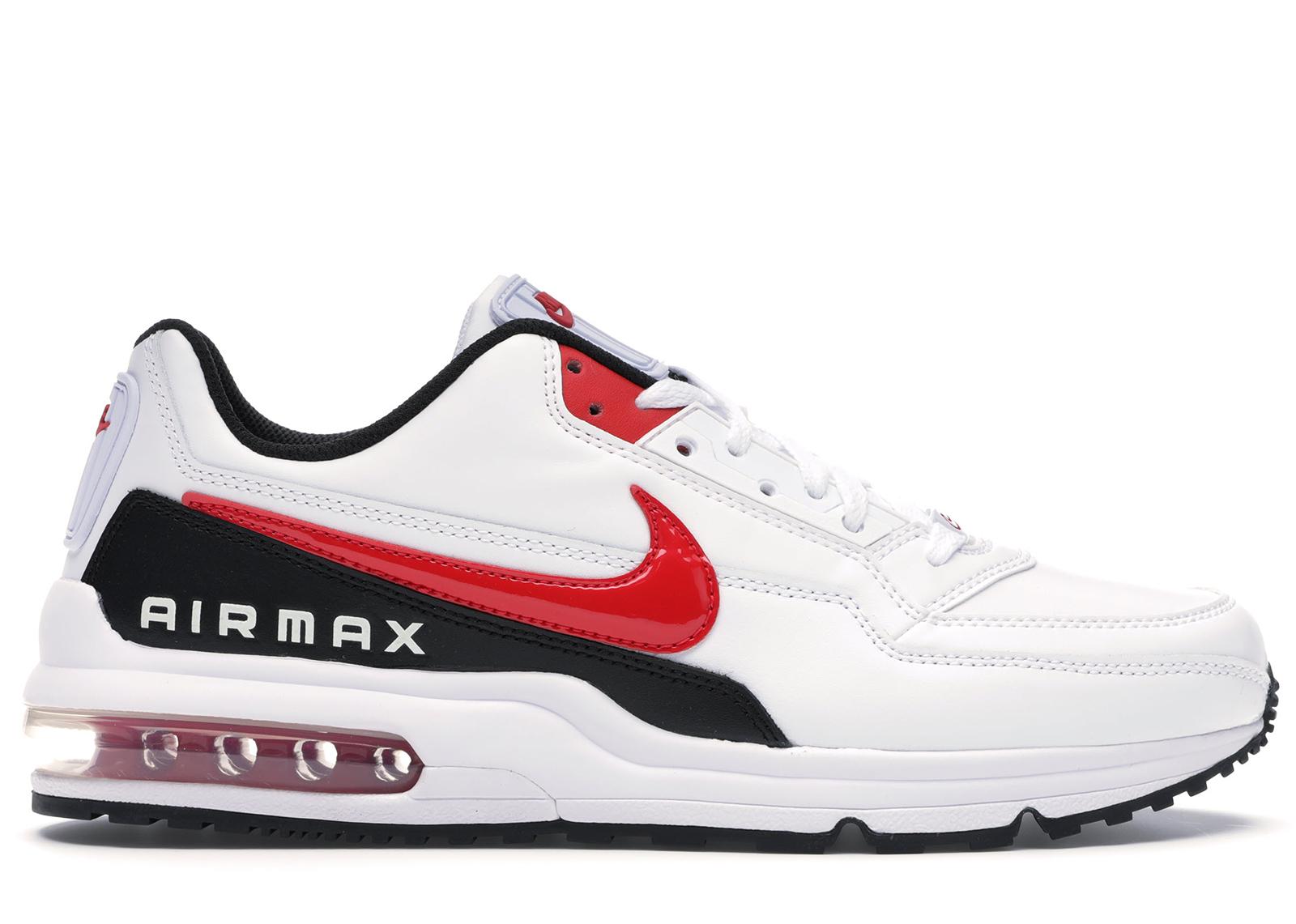 nike air max white black and red