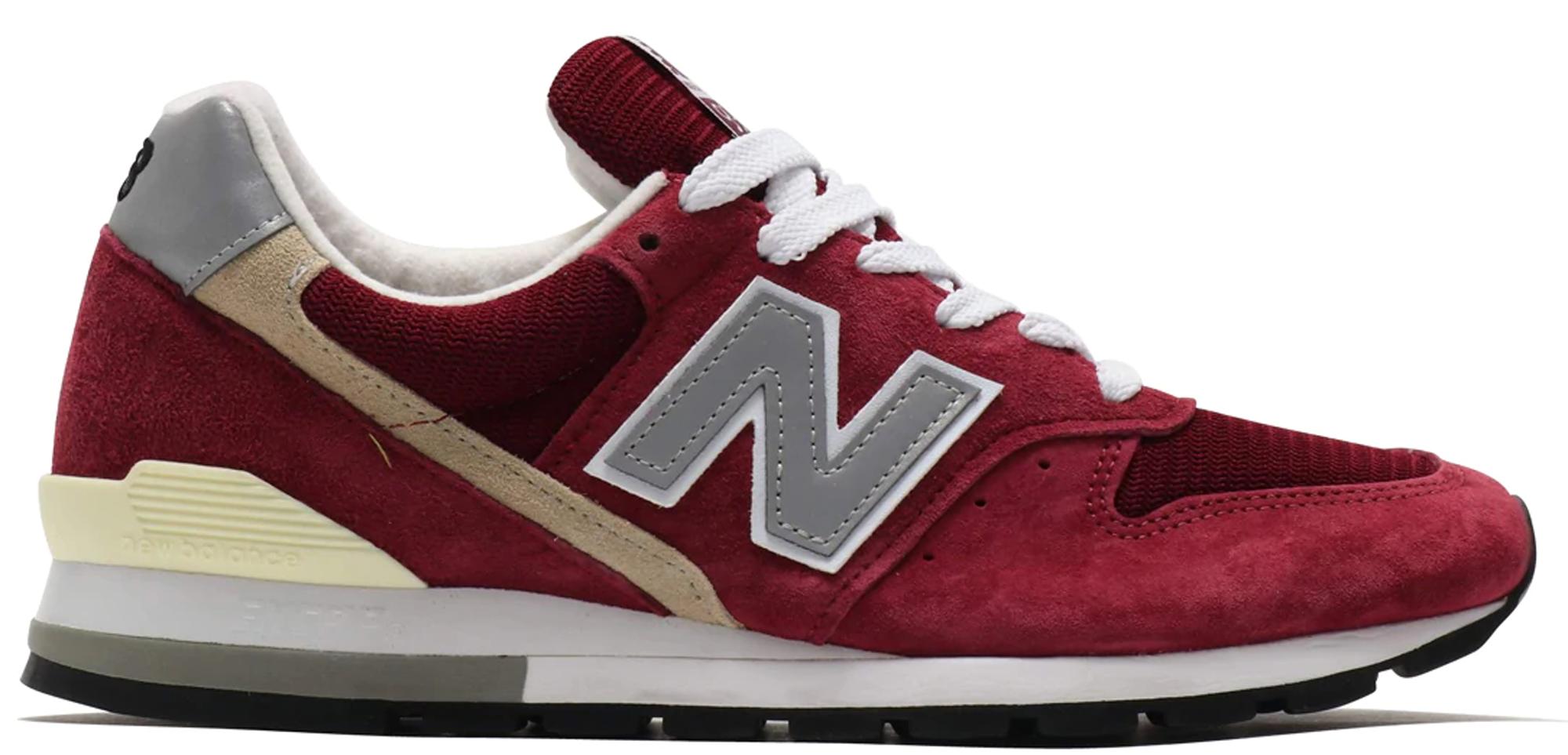 new balance 996 grey red