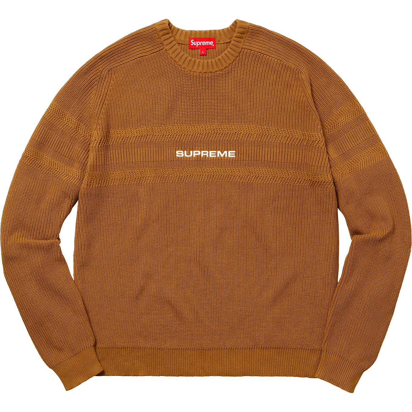 supreme sleeve stripe sweater