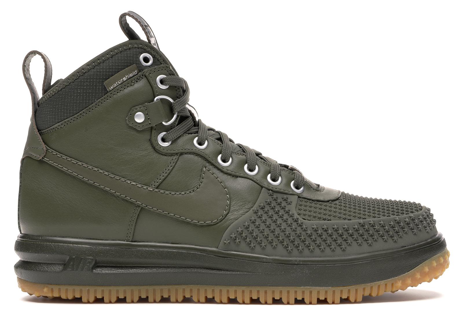 nike lunar air force 1 duckboot olive green