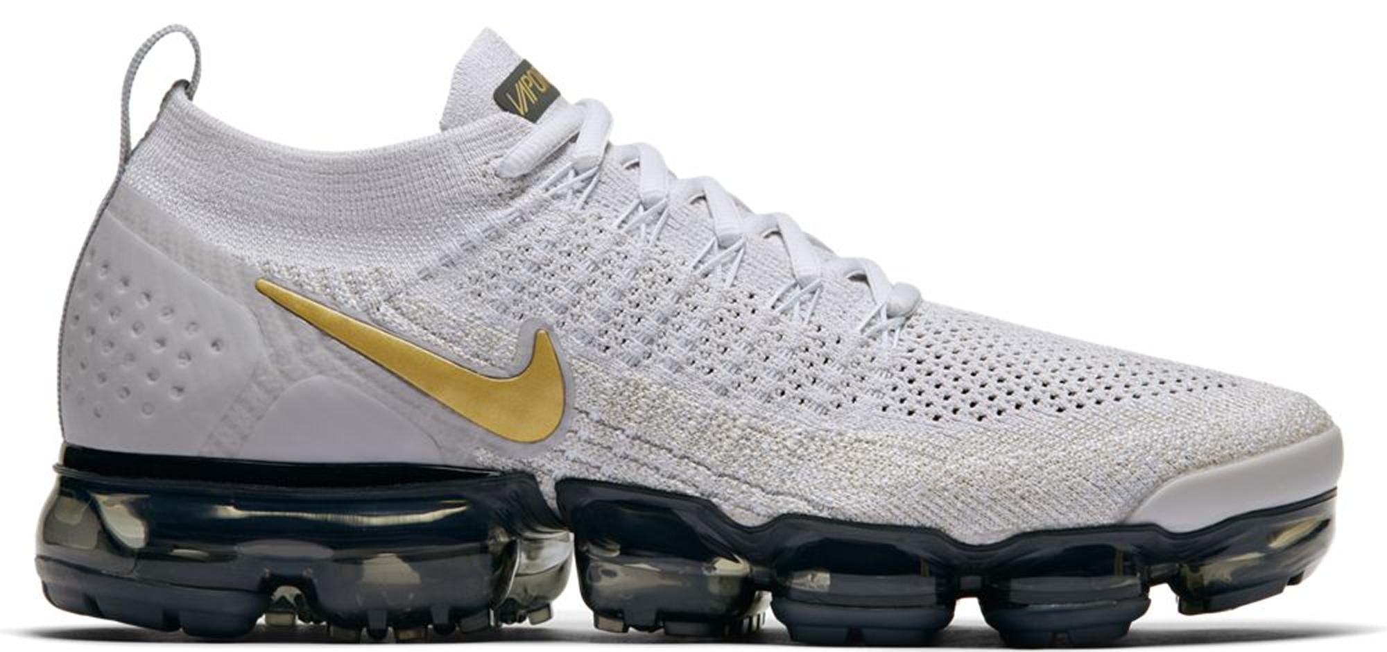 air vapormax 2 vast grey metallic gold