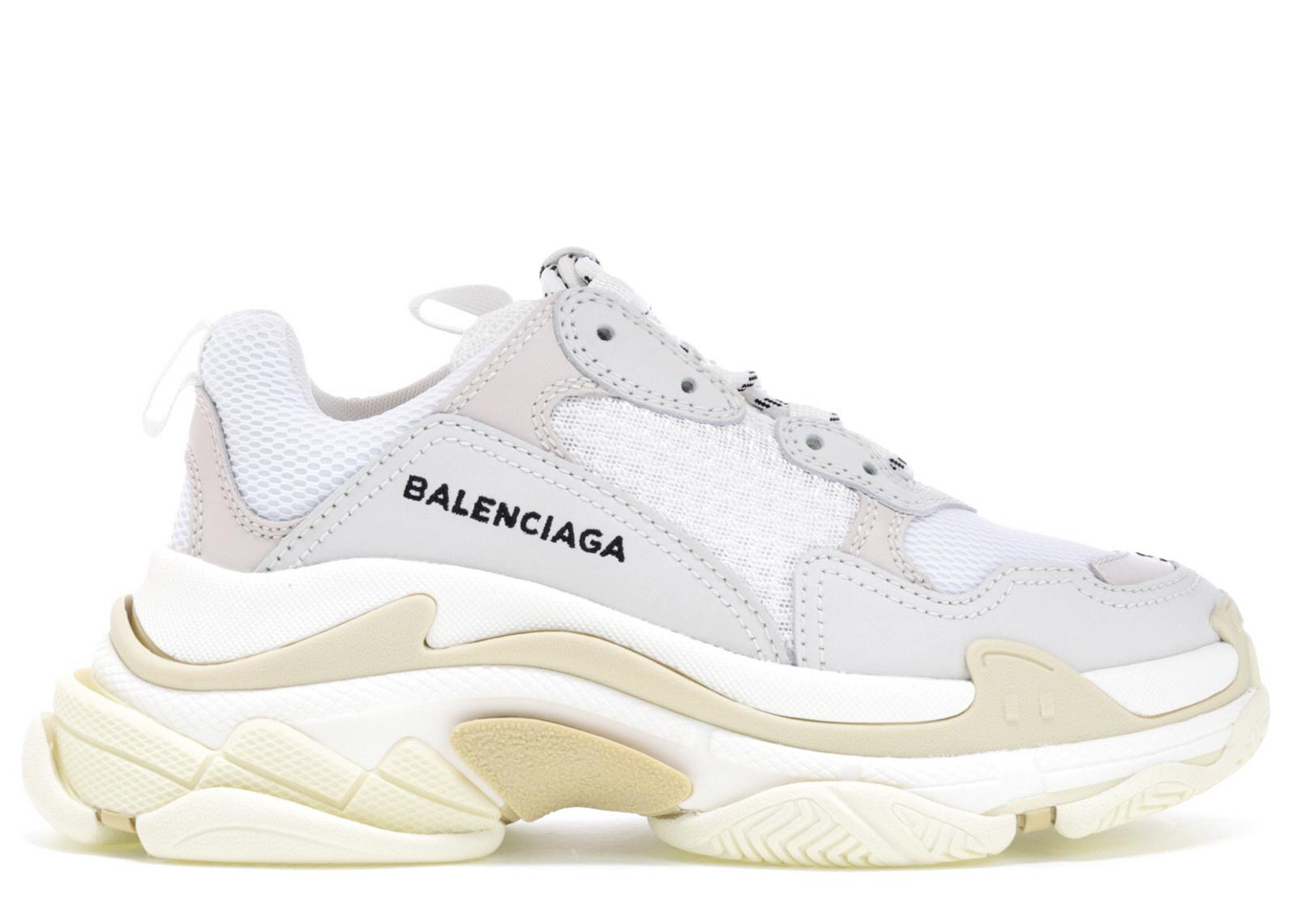 white triple s balenciaga women's