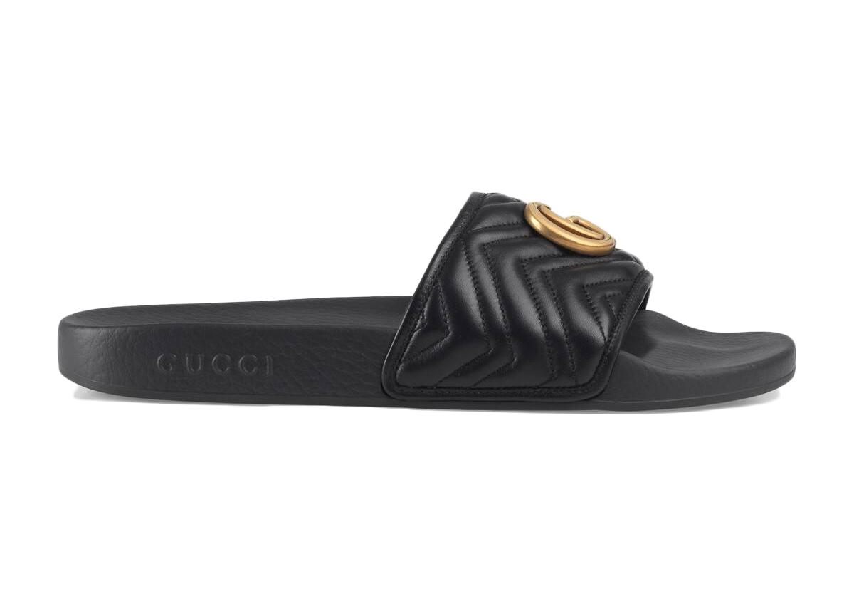mens gucci matelasse slides
