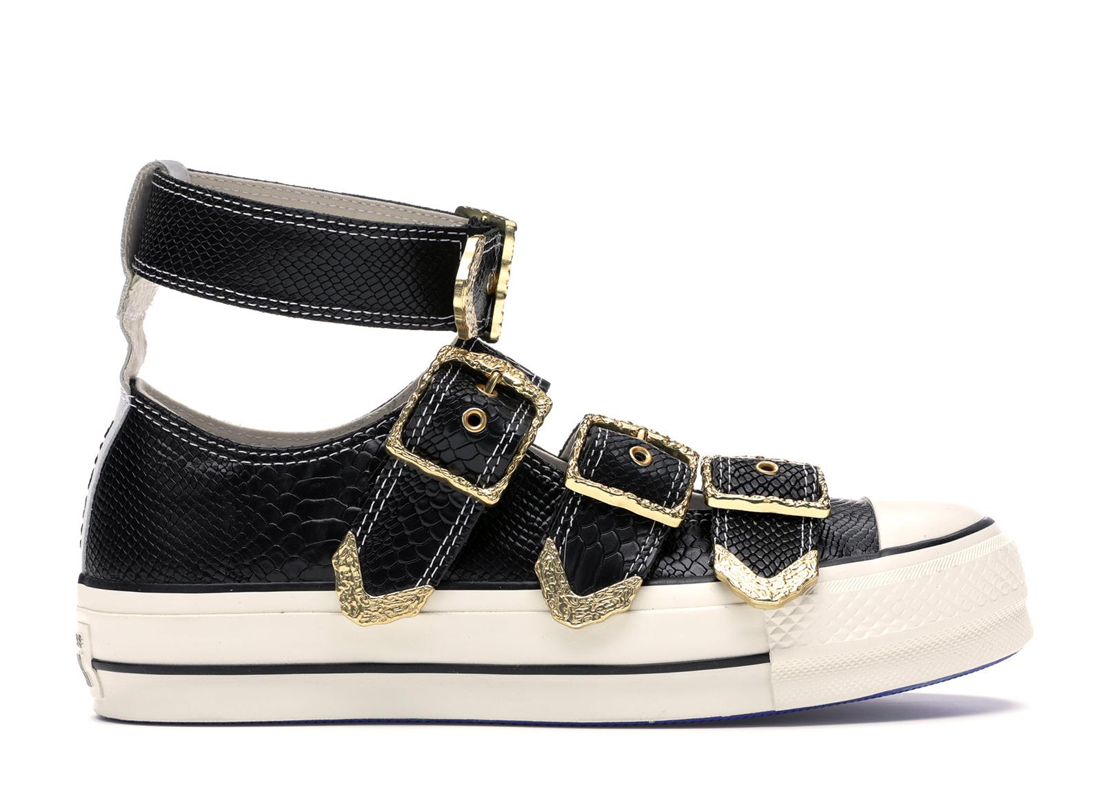 Converse Leather All Star Mary Jane Ox Shoes in Black - Lyst