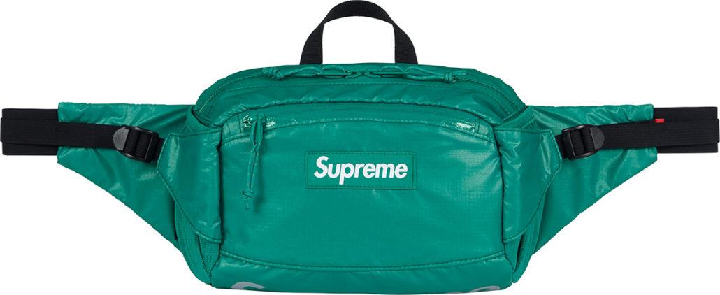supreme teal waist bag