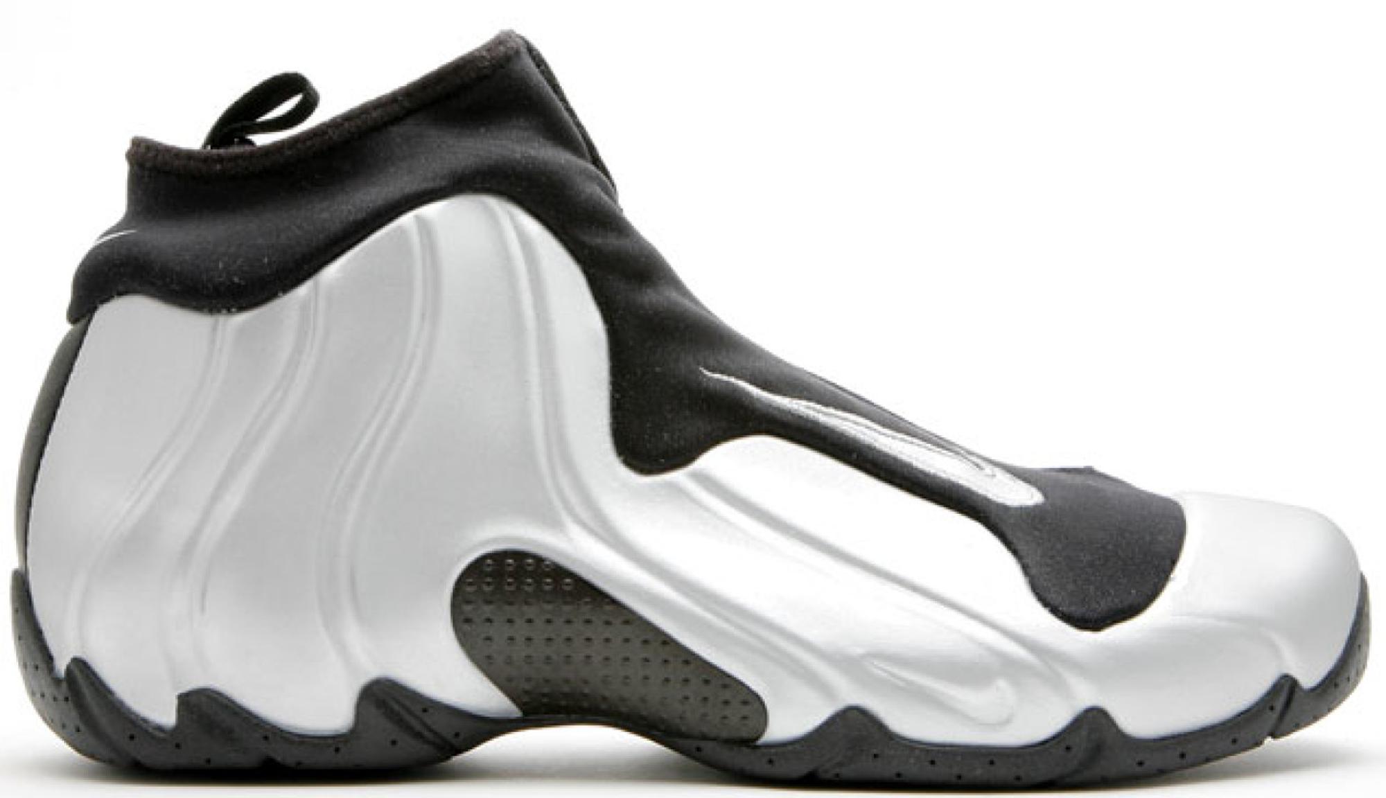 Nike Air Flightposite 1 Metallic Silver for Men - Lyst
