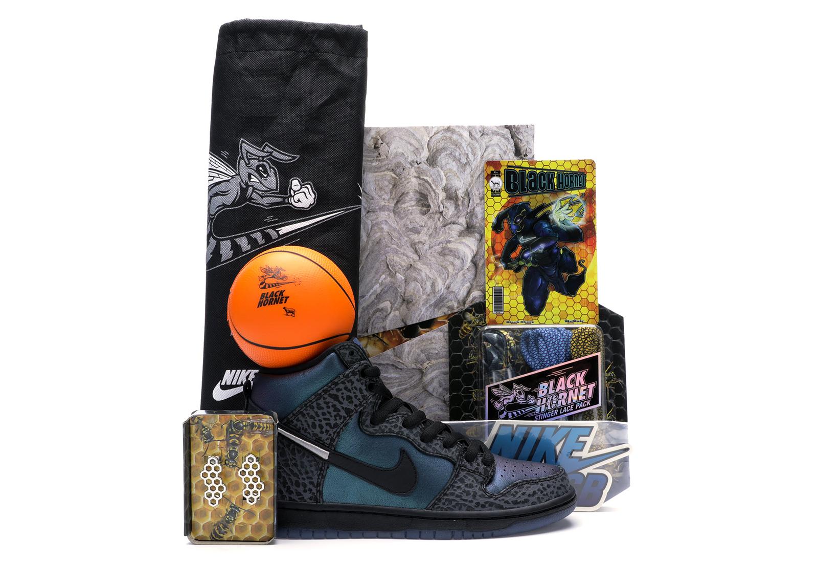 nike sb dunk high black sheep hornet