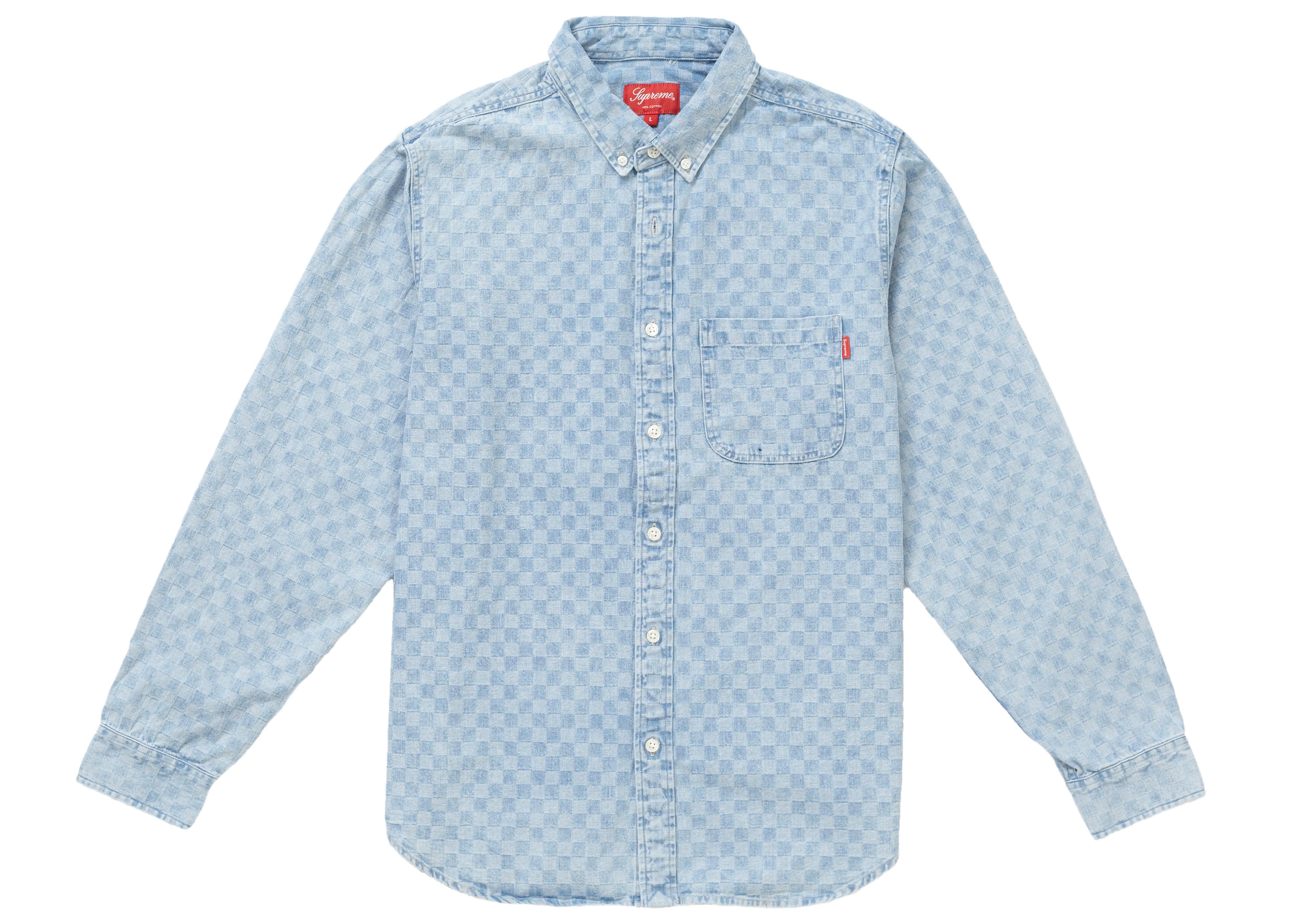 checkered supreme shirt