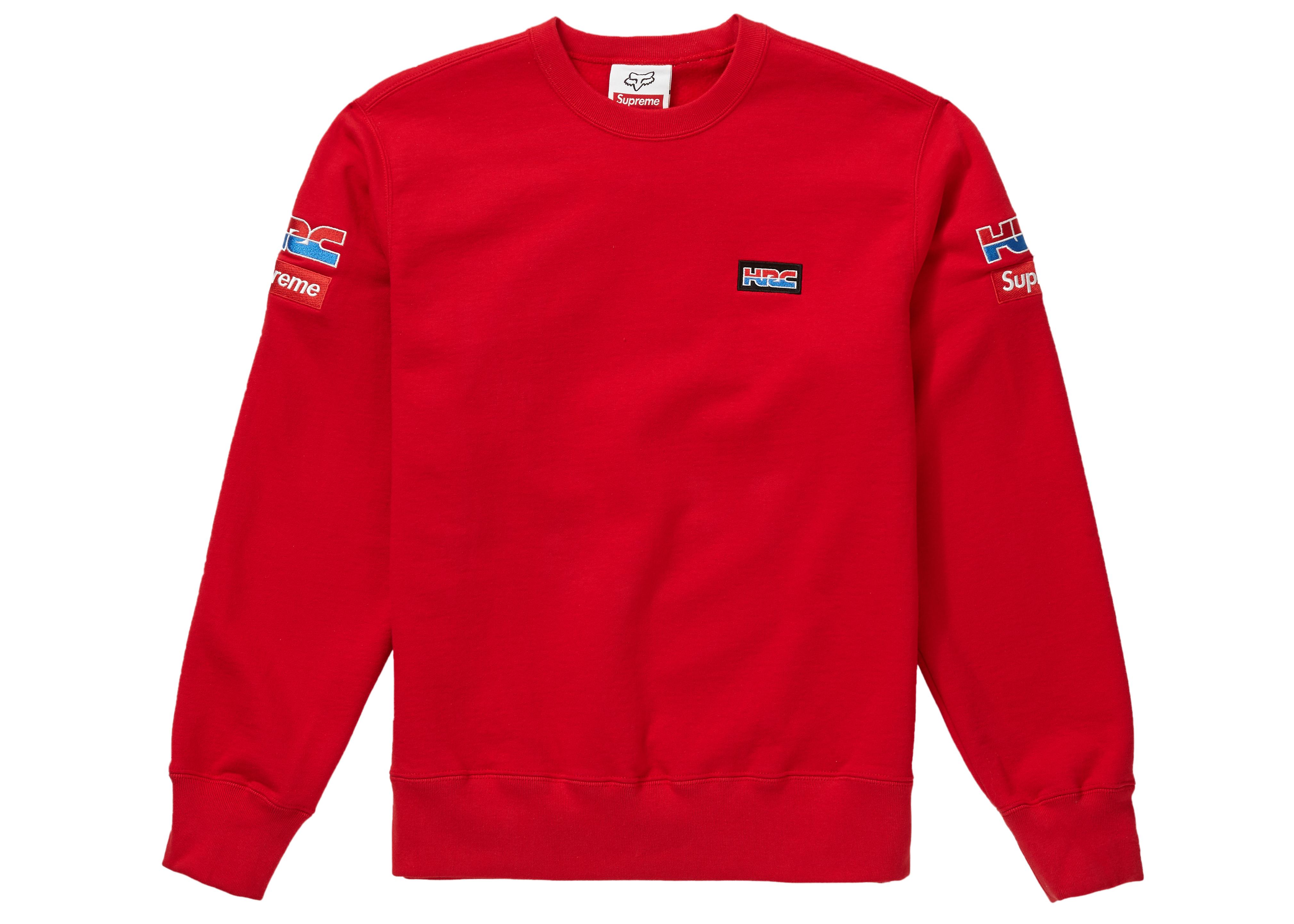 supreme honda fox racing crewneck