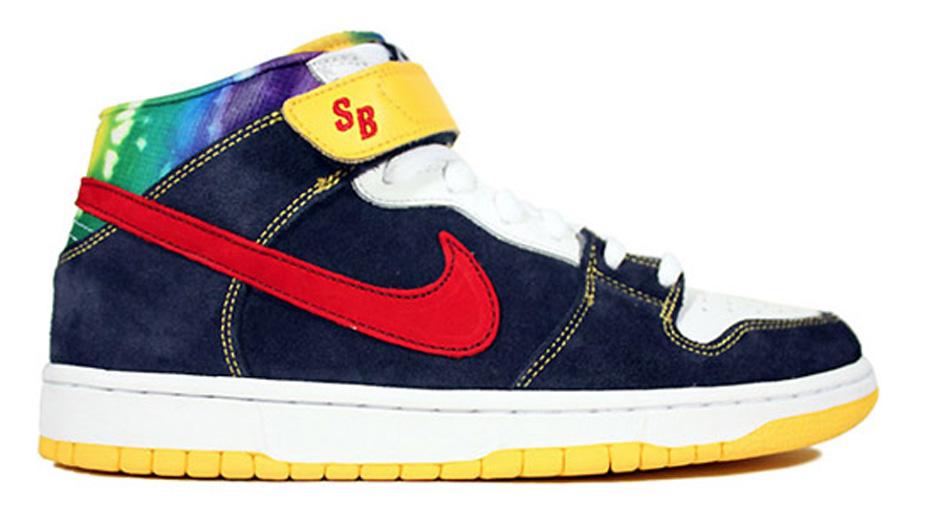Nike Sb Dunk Mid Tie Dye in Blue for Men - Lyst