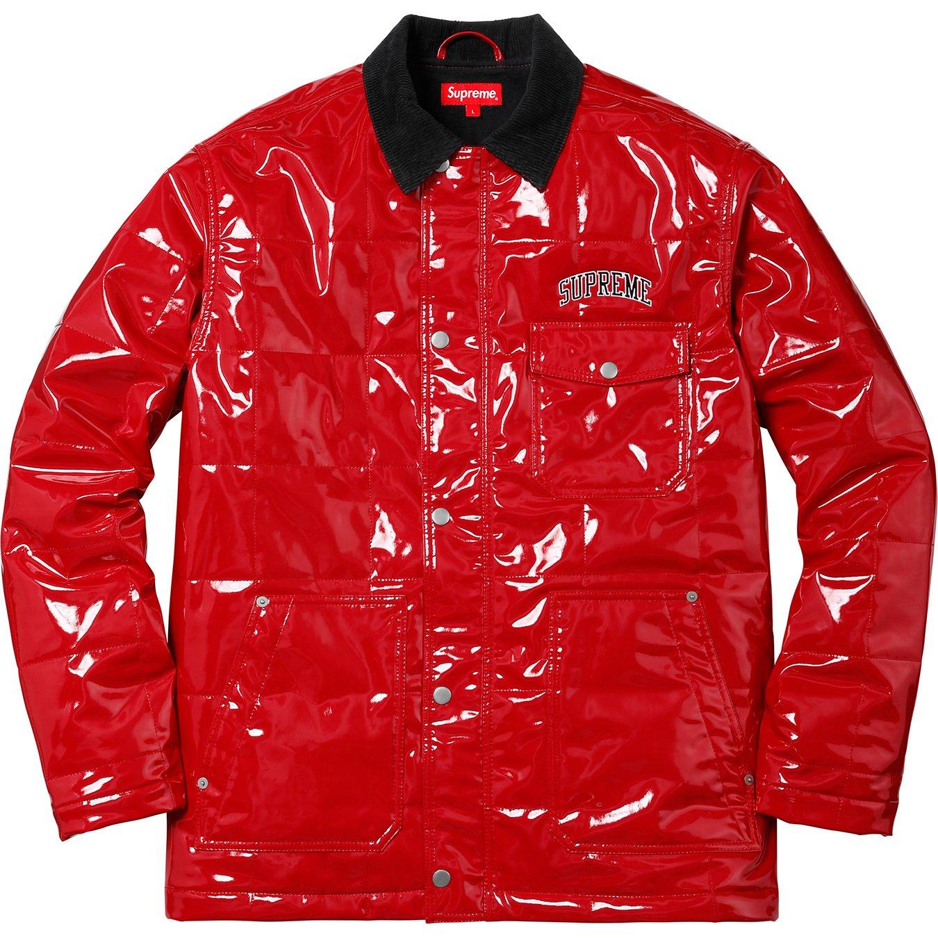 Supreme Quilted Patent Vinyl Work Jacket 2025 | www.applelady.ca