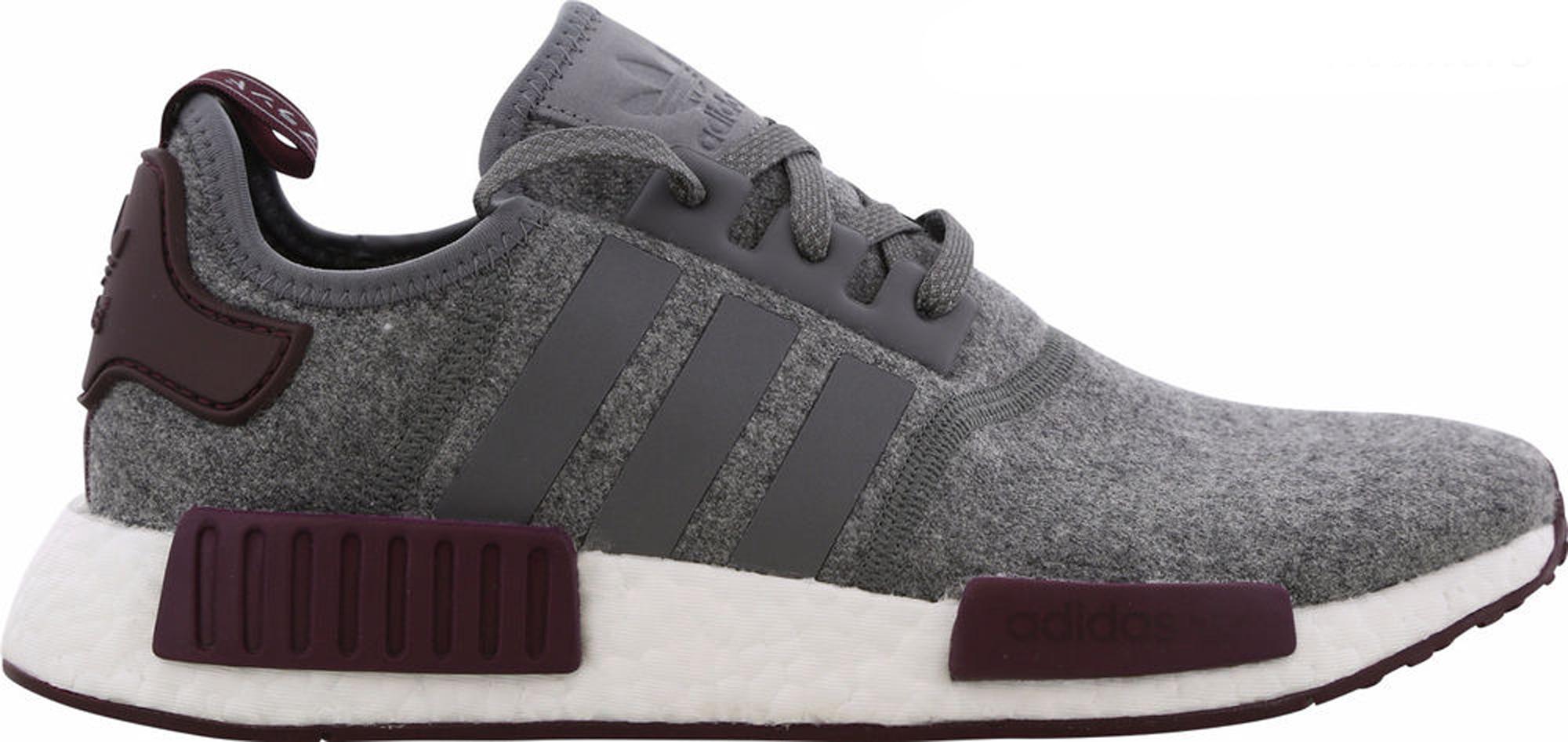 adidas originals nmd grey and maroon
