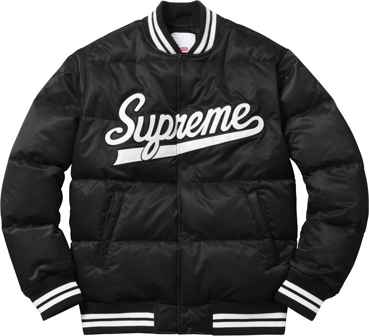 supreme black and white jacket