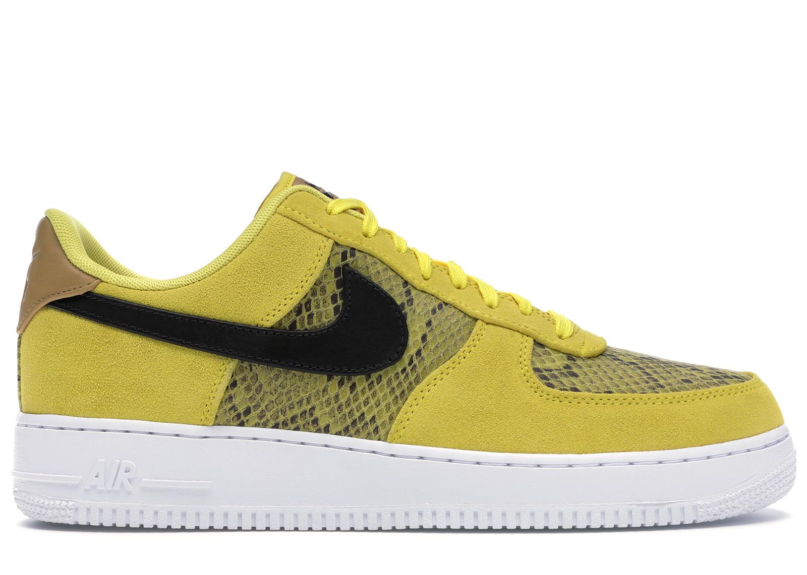 yellow snakeskin shoes