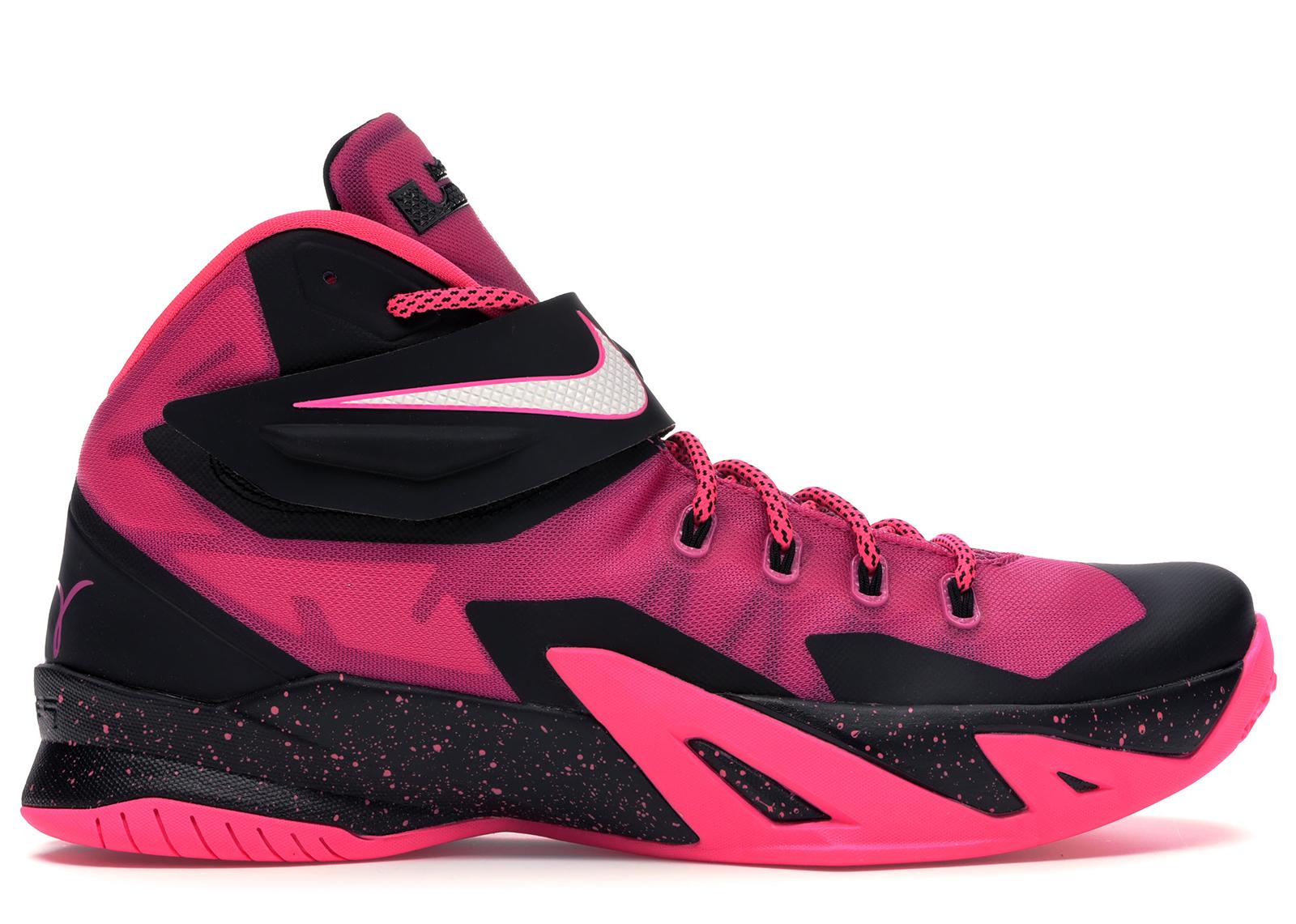 pink and white lebron's