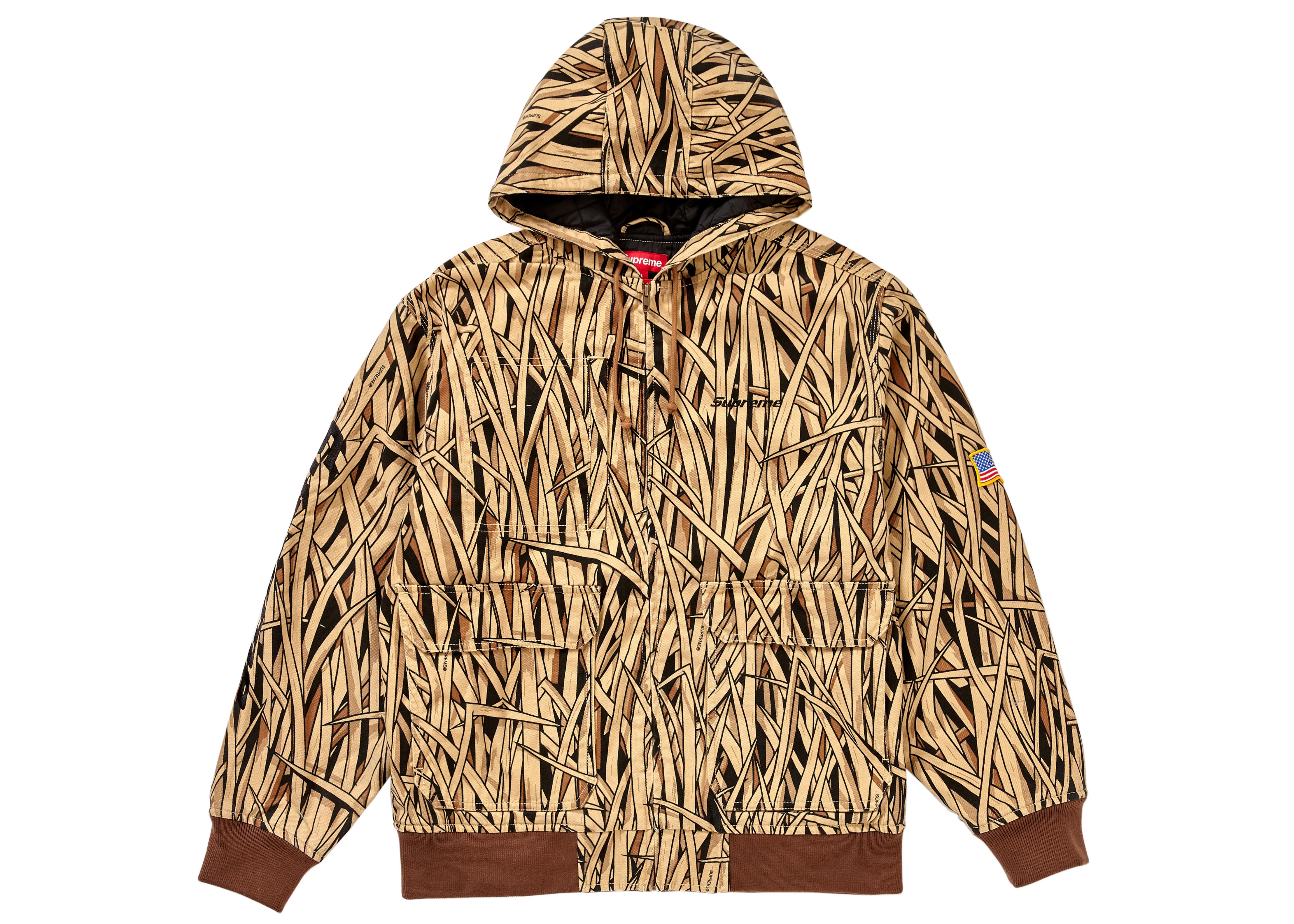 supreme canvas hooded work jacket