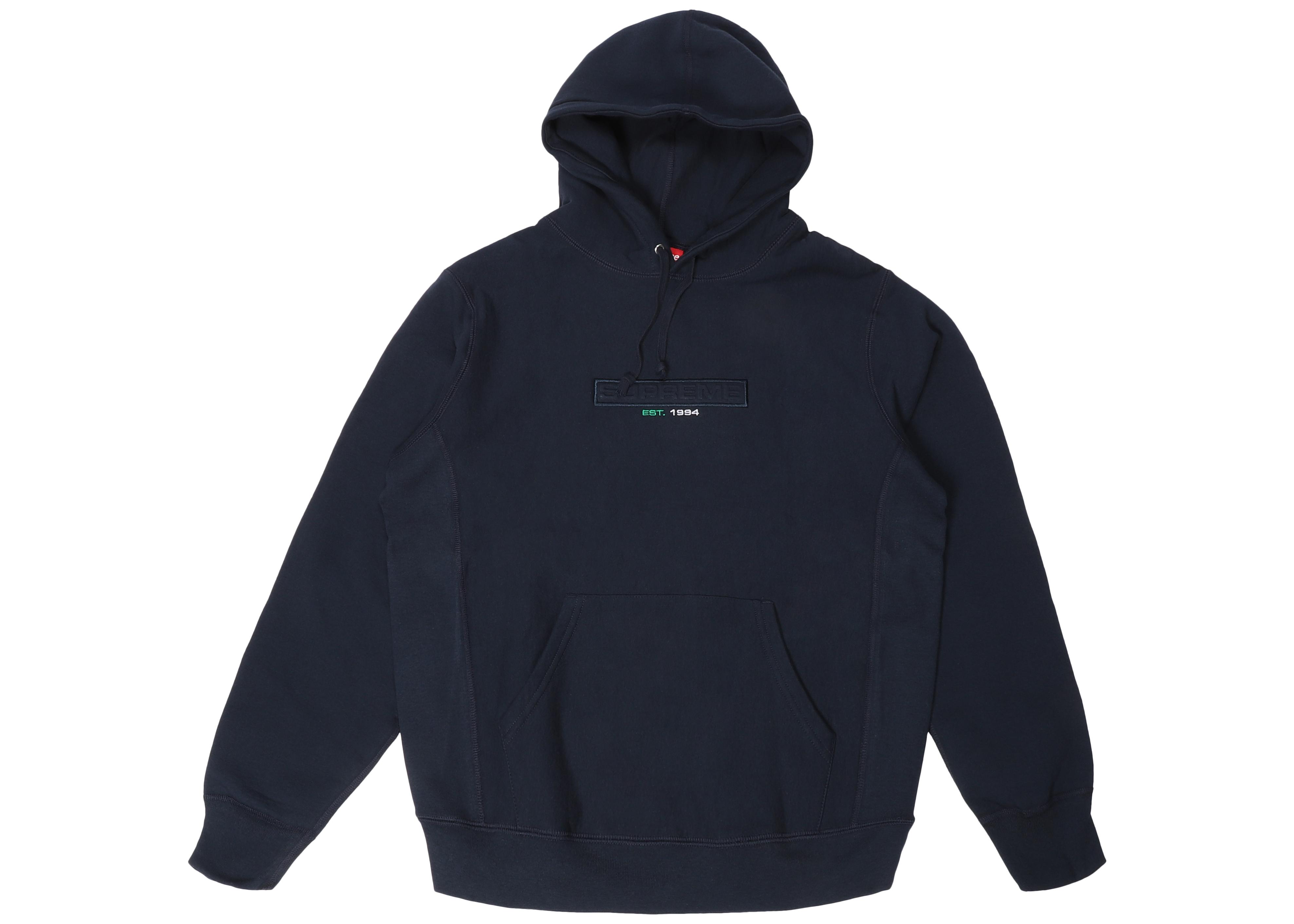 embossed supreme hoodie