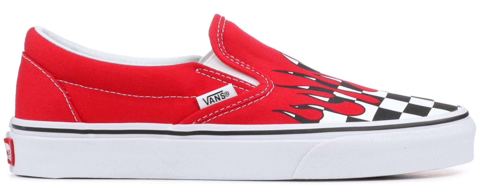 Vans Slip-on Checkerboard Flame Red for Men - Save 54% - Lyst